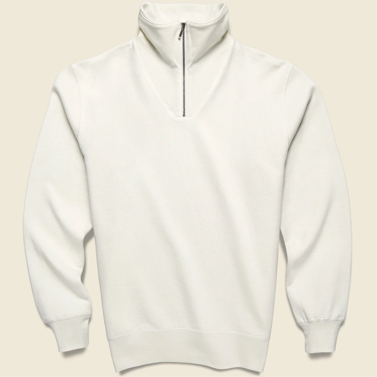 Beams Plus Beams Plus Beams+ Half-Zip Sweatshirt - White Size US M / EU 48-50 / 2 - 4 Thumbnail