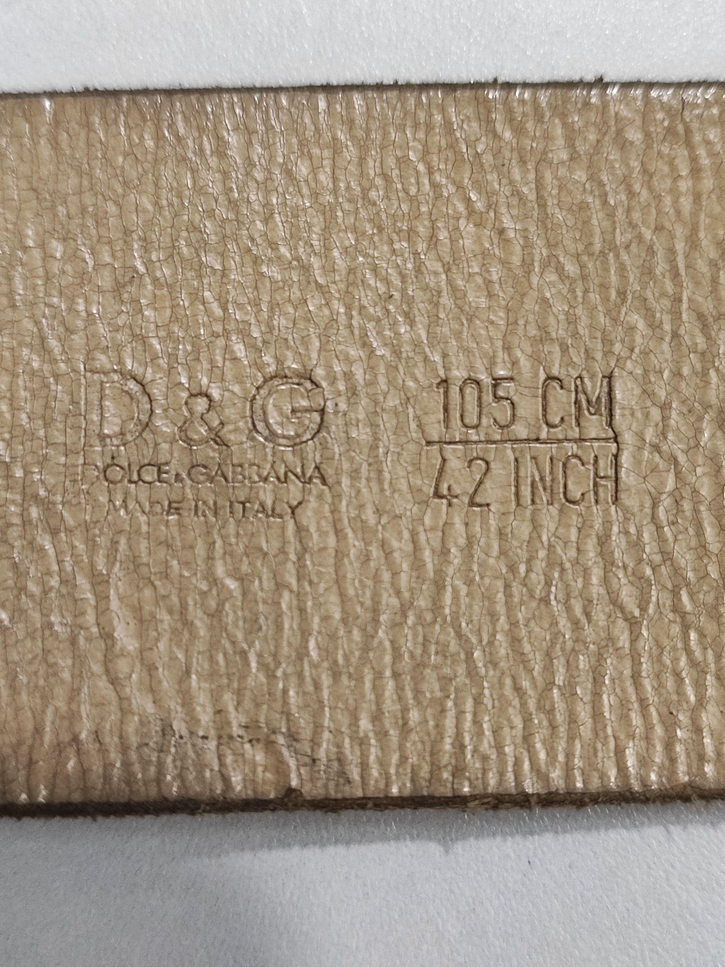 Dolce & Gabbana Dolce & Gabbana Vintage Suede Leather Belt Size 42 - 5 Thumbnail