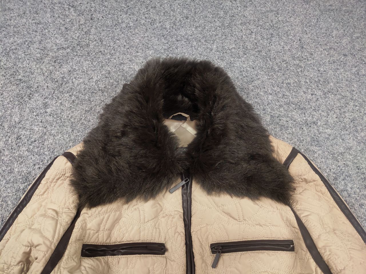 If Six Was Nine Vintage Y2K Cropped Faux Fur Zip Jacket Y2K LGB JPG Style Size L / US 10 / IT 46 - 4 Thumbnail