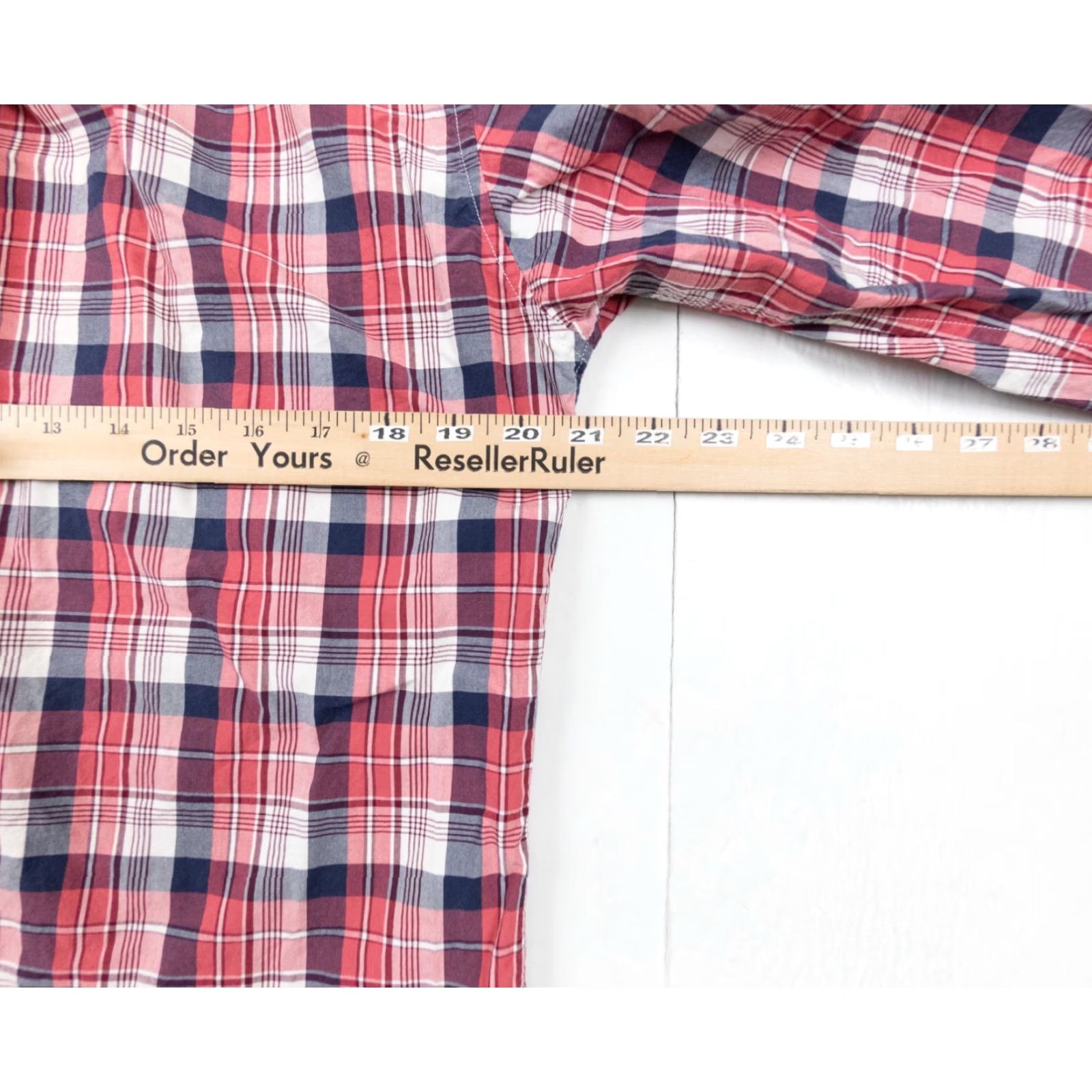 J.Crew J.CREW Men's Slim Fit Button-Up Shirt Medium Red Plaid Long Sleeve Preppy Size US M / EU 48-50 / 2 - 7 Thumbnail