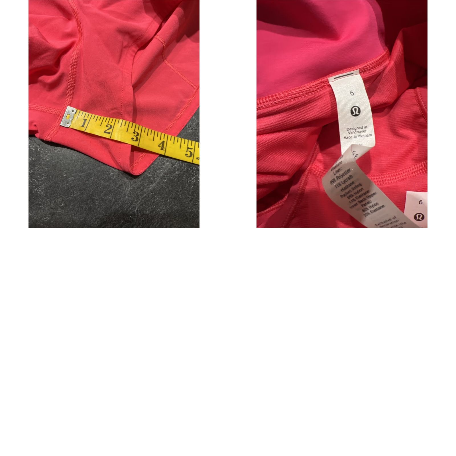Lululemon Lululemon Speed Short 2.5" Boom Juice Size 6 Women Pink Athletic Elastic Waist Regular Inseam 2.5 in Stains Size 28" / US 6 / IT 42 - 8 Thumbnail