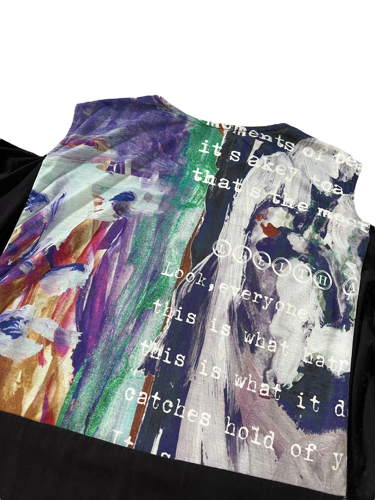 Japanese Brand Lilith Art Duct 🇯🇵 Rebuilt Off Shoulder Art Printed Shirt Size US L / EU 52-54 / 3 - 9 Thumbnail