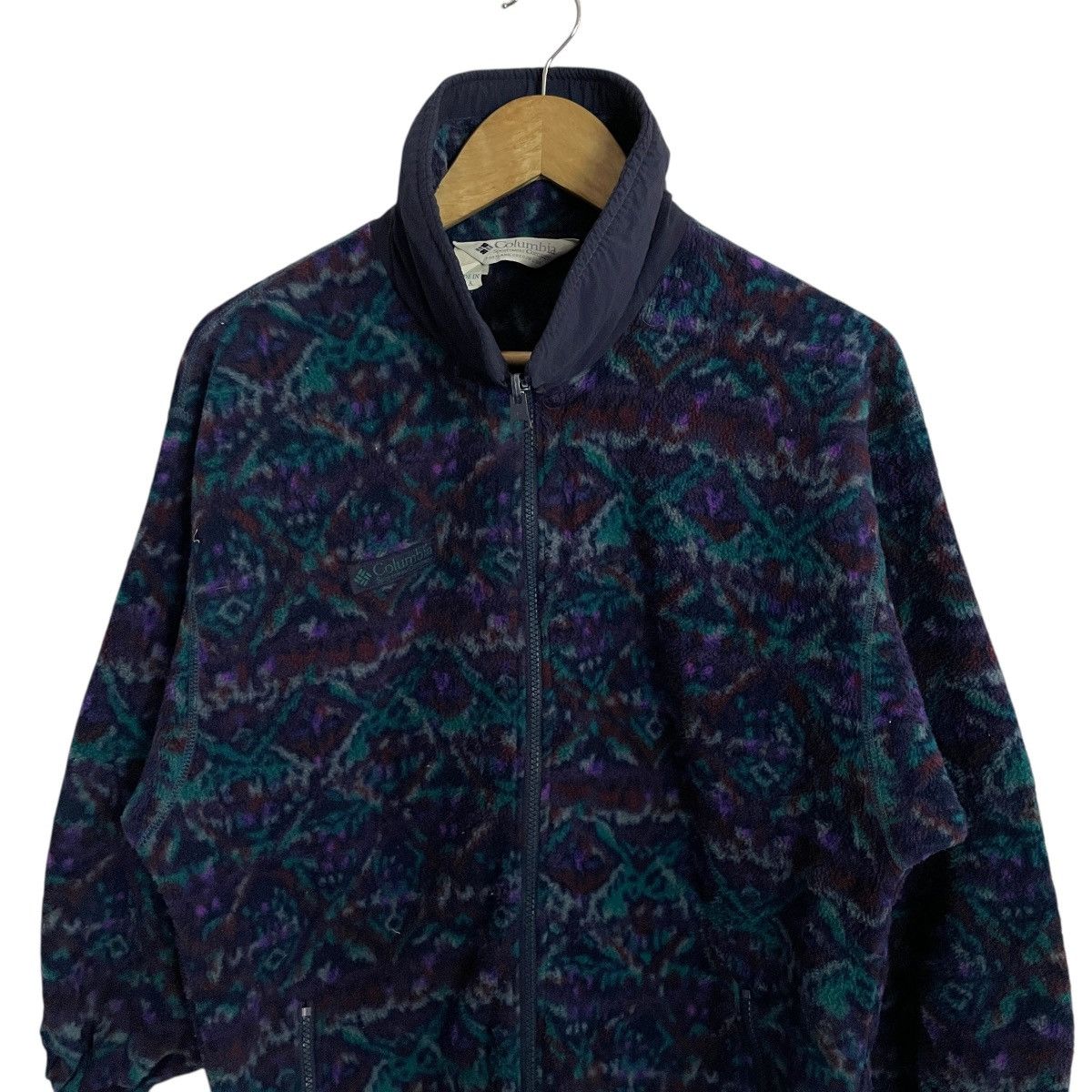 Columbia Vintage 90s Columbia Sportwear Conpany Zipper Ups Sweatshirt Size US L / EU 52-54 / 3 - 2 Thumbnail