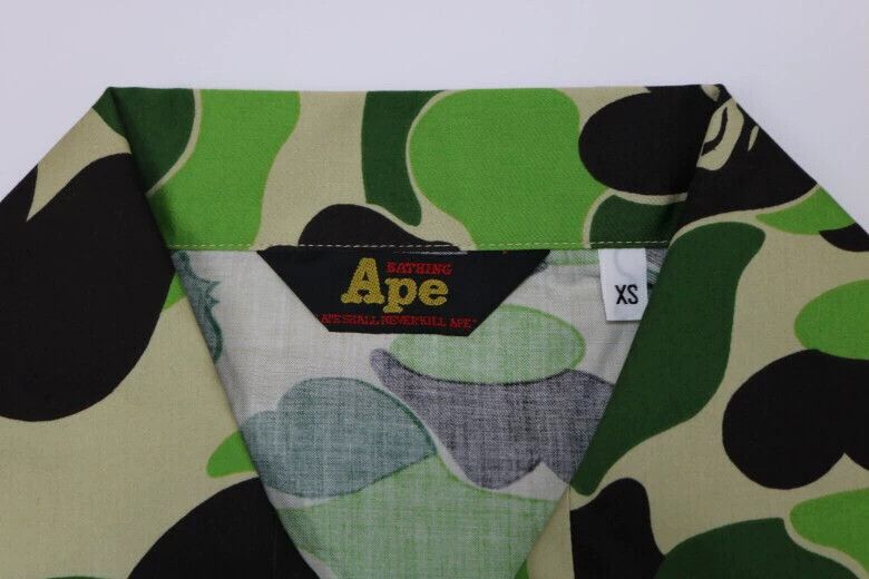 Bape BAPE NIGO Hawaiian Wood Button Camo Short Sleeve Shirt XS Size US XS / EU 42 / 0 - 3 Thumbnail