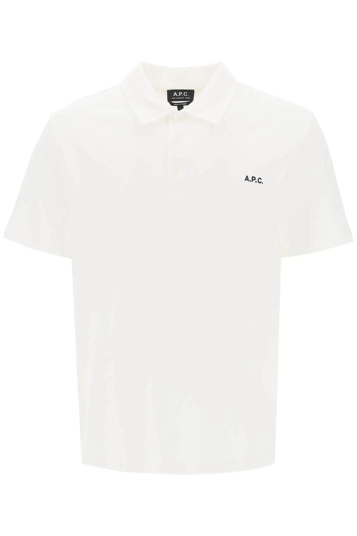image of A P C O1S22I1N0224 Carter Polo Shirt In White, Men's (Size Medium)