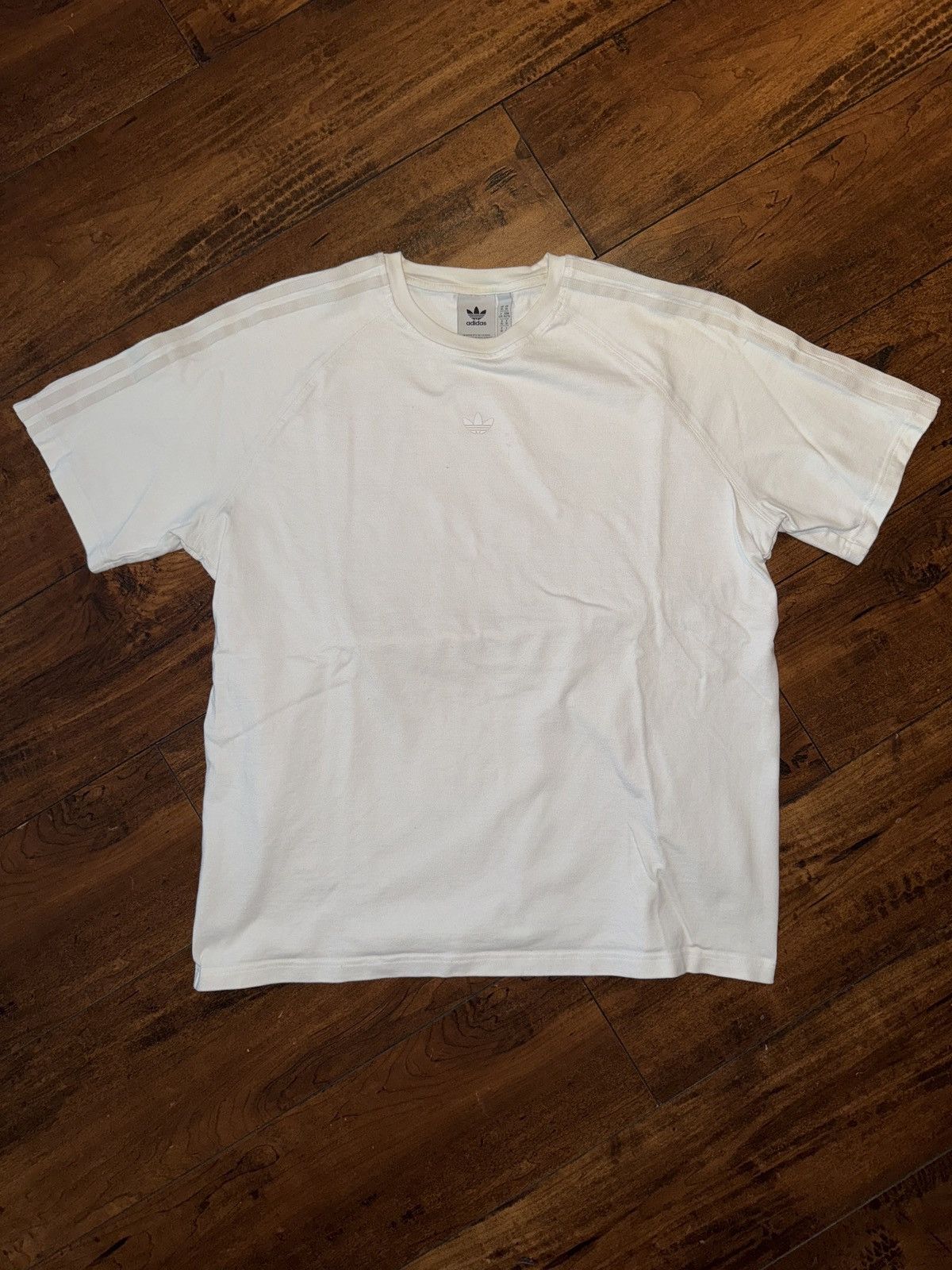Adidas Stripped trefoil tee Size US XL / EU 56 / 4 - 1 Thumbnail