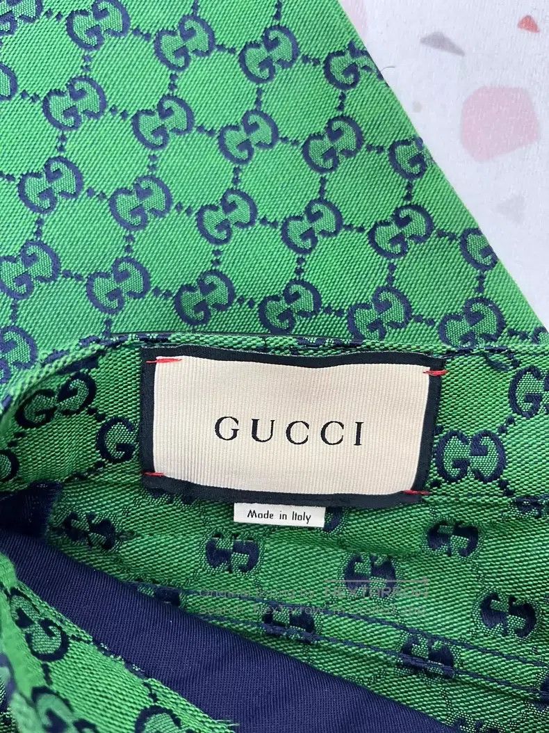Gucci Gucci Size30 Green full logo trousers Size 42" / US 20 - 4 Thumbnail