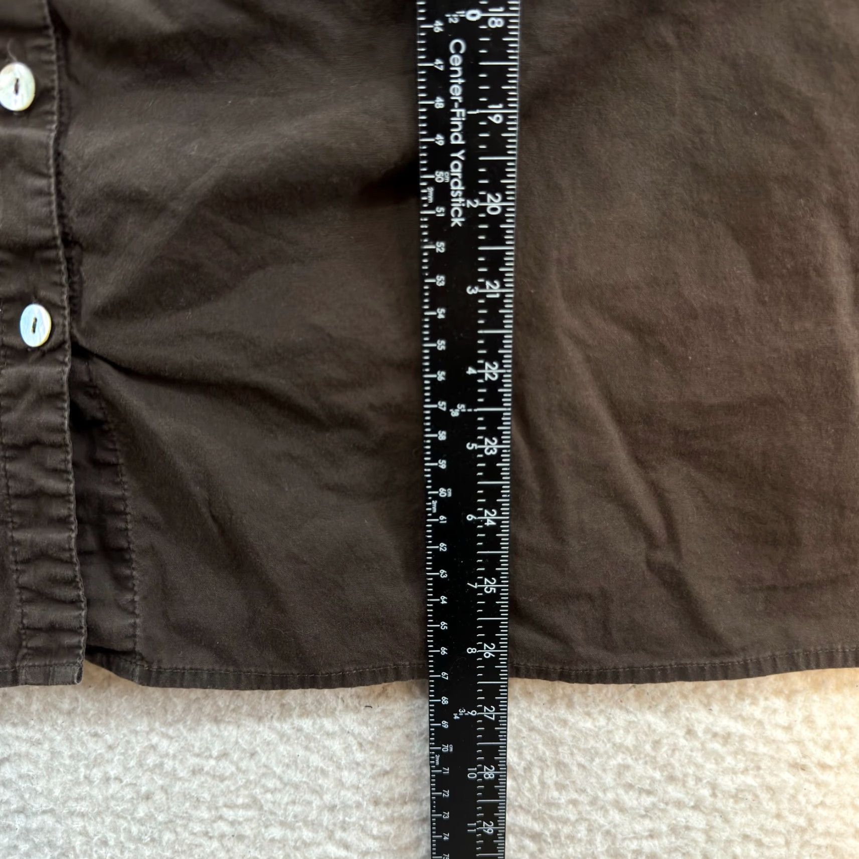 Vintage VINTAGE Y2K Top Blouse 1X Brown Fairy Grunge Whimsigoth Edwardian Puff Sleeves Shirt Tweed 1X Brown Cotton Blend Size XL / US 12-14 / IT 48-50 - 6 Thumbnail