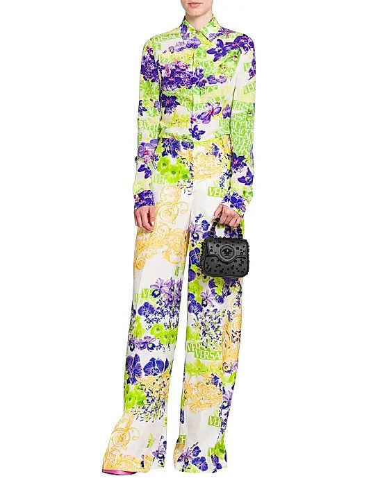 Versace o1y0226 Silk Shirt in Multicolor Size XS / US 0-2 / IT 36-38 - 5 Thumbnail