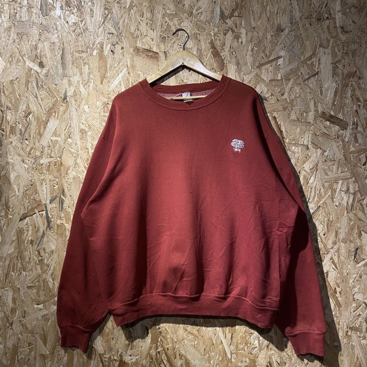 Stussy × Vintage Vintage 90s Stussy Basic Sweatshirts Size US XL / EU 56 / 4 - 1 Thumbnail