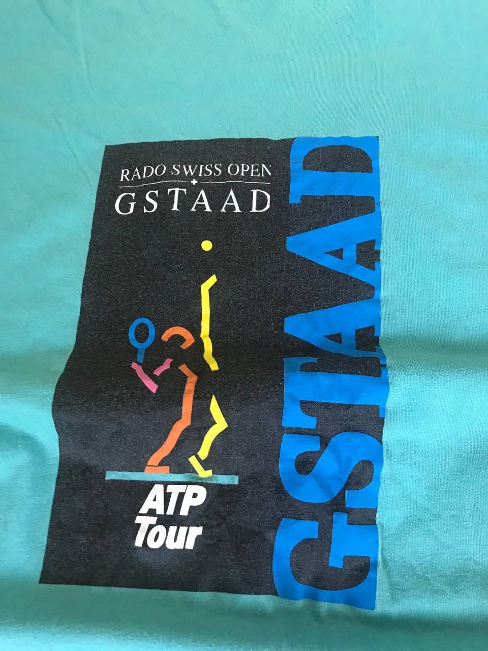 Vintage 🔥 90s Adidas ATP Tour Vintage T Shirt Blue Rare Size US XL / EU 56 / 4 - 12 Thumbnail