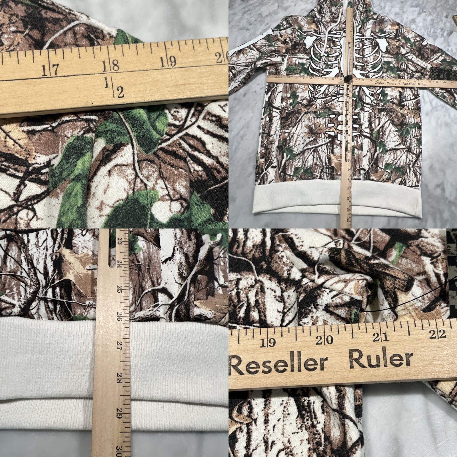 Vintage Rebel Vengeance Hoodie Sweatshirt Men Medium Camo Skeleton Pocket NWT Size US M / EU 48-50 / 2 - 8 Thumbnail