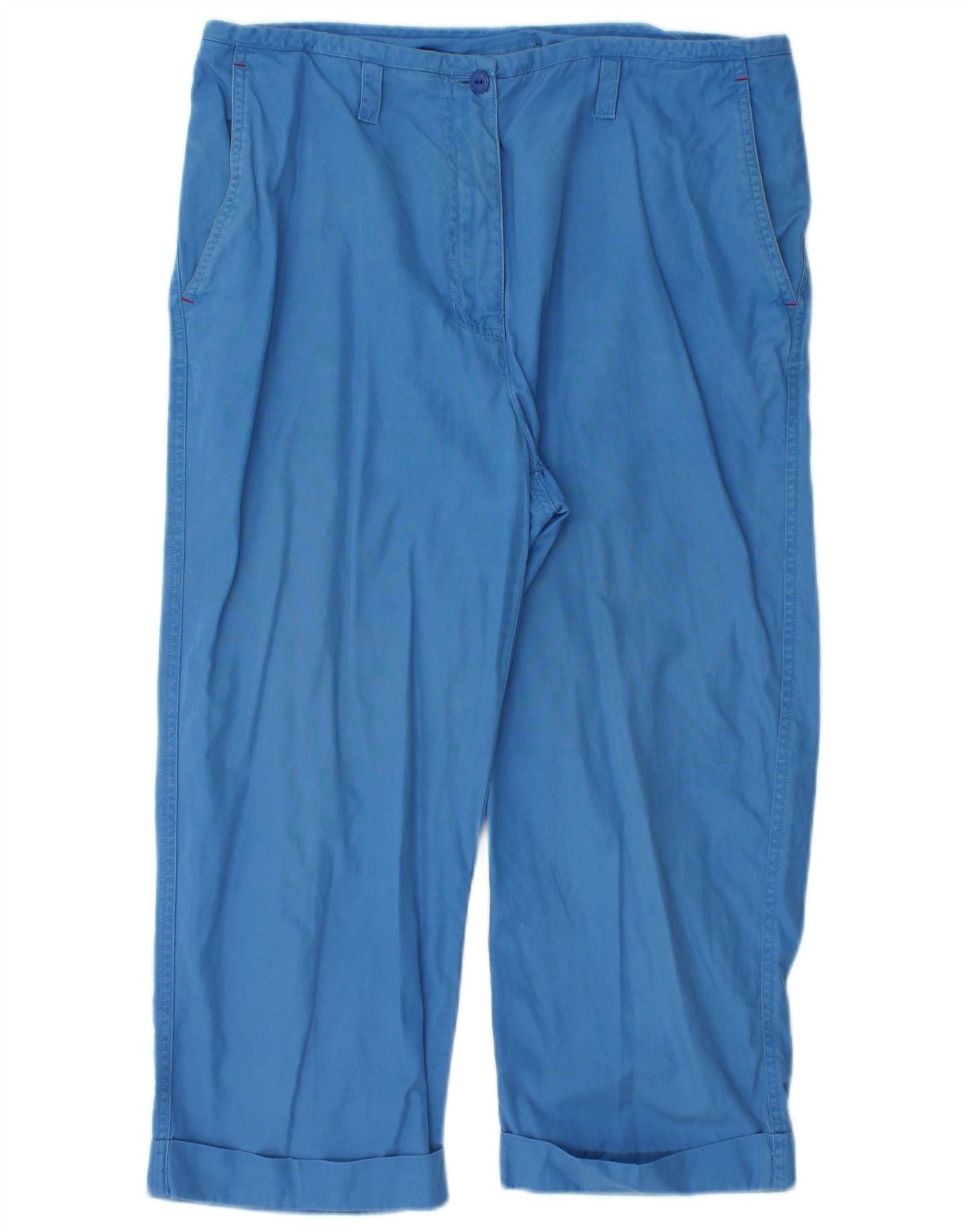 Ralph Lauren Womens Straight Capri Trousers US 10 Large W32 L20 Blue Size 28" / US 6 / IT 42 - 1 Thumbnail