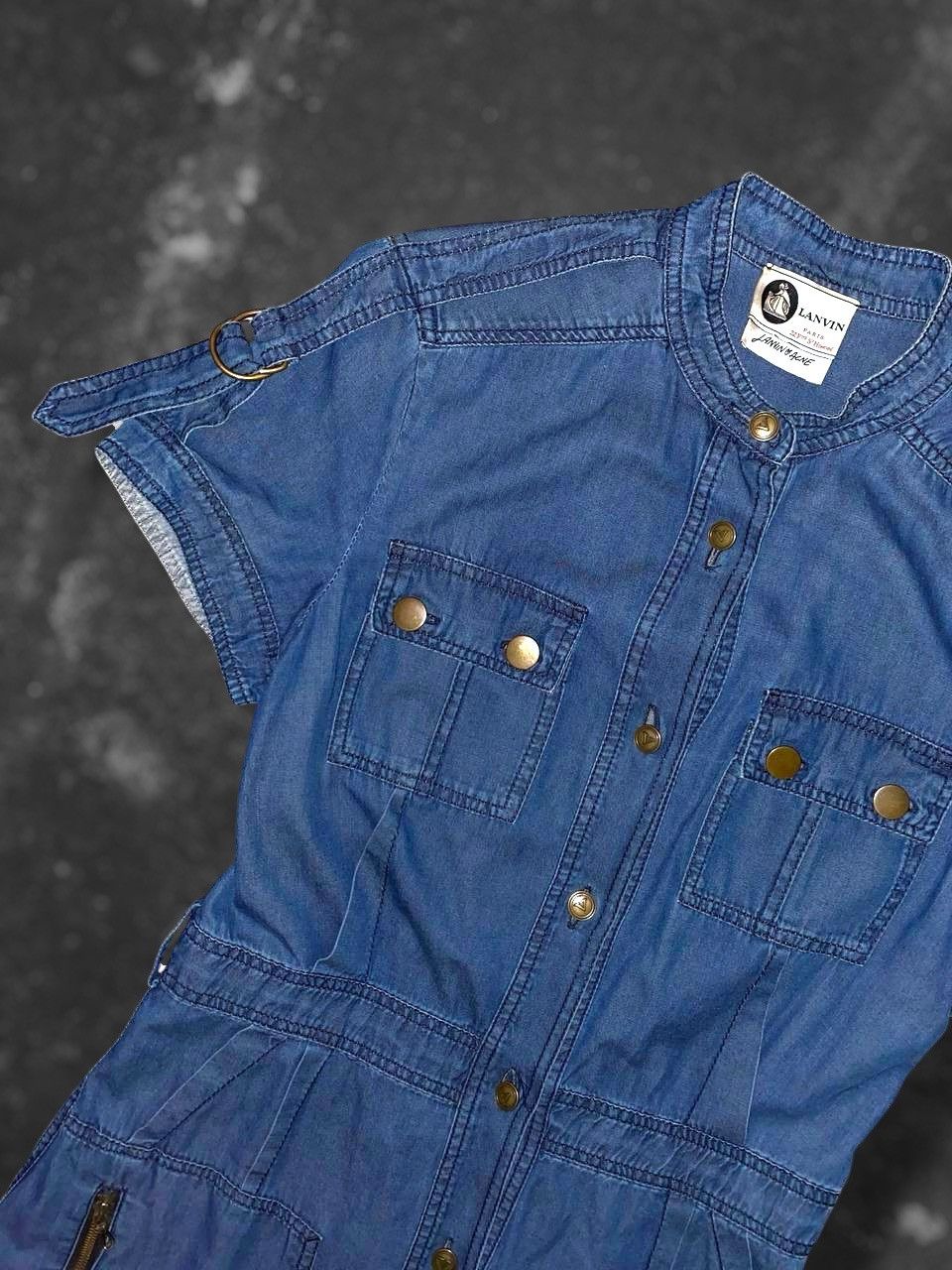 Acne Studios × Lanvin Luxury Blue LANVIN x Acne denim cotton dress size 40 Size S / US 4 / IT 40 - 5 Thumbnail
