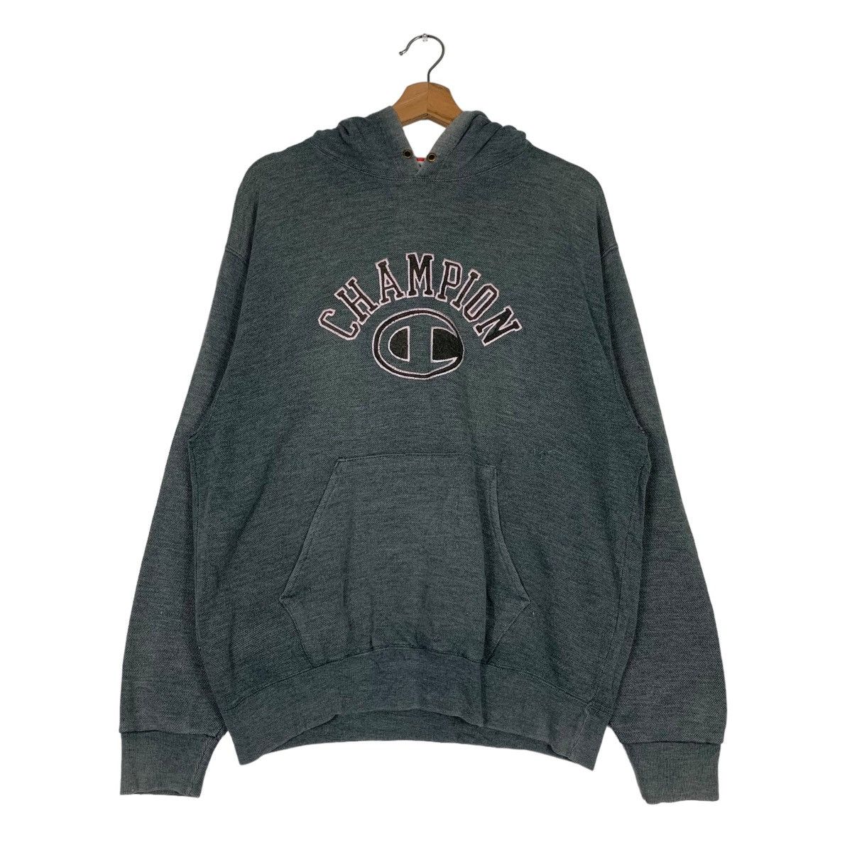 Champion CHAMPION Big Logo Pullover Sun Burn Faded Hoodies #0679-C31 Size US M / EU 48-50 / 2 - 1 Thumbnail