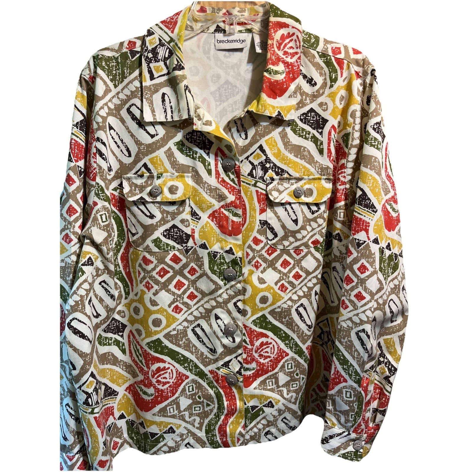 Other Vintage 90s Breckenridge Shirt Jacket XL Boho Artsy Hippie Size XL / US 12-14 / IT 48-50 - 1 Thumbnail