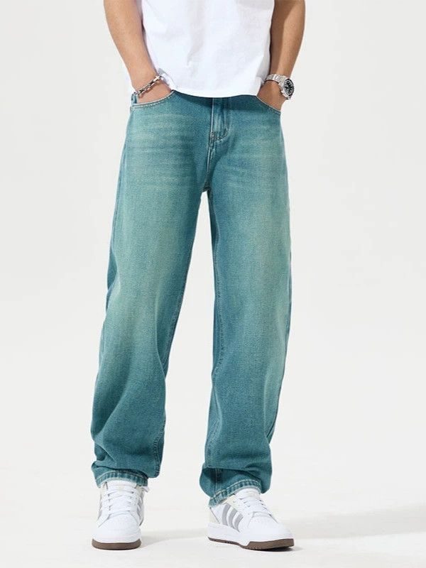 Japanese Brand × Jean High street trend all-match men's stretch straight jeans Size US 32 / EU 48 - 1 Thumbnail