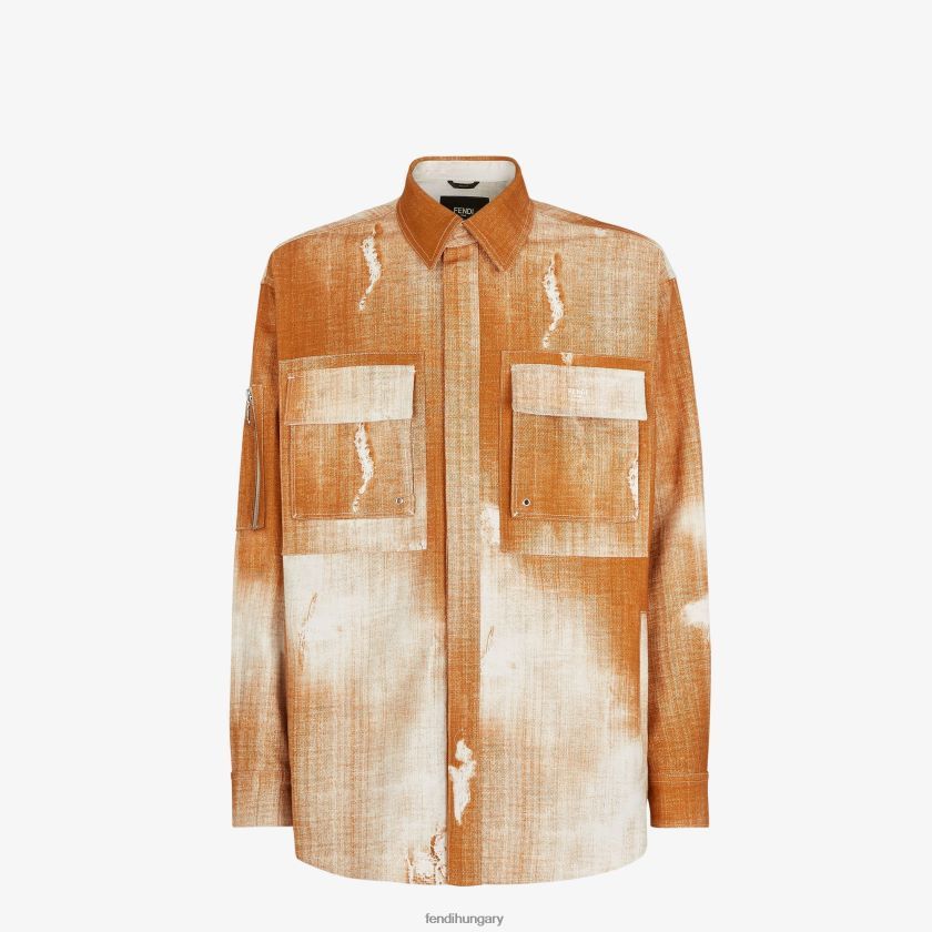 Fendi o1loc1c0824 Shirt in Orange Size US M / EU 48-50 / 2 - 1 Thumbnail