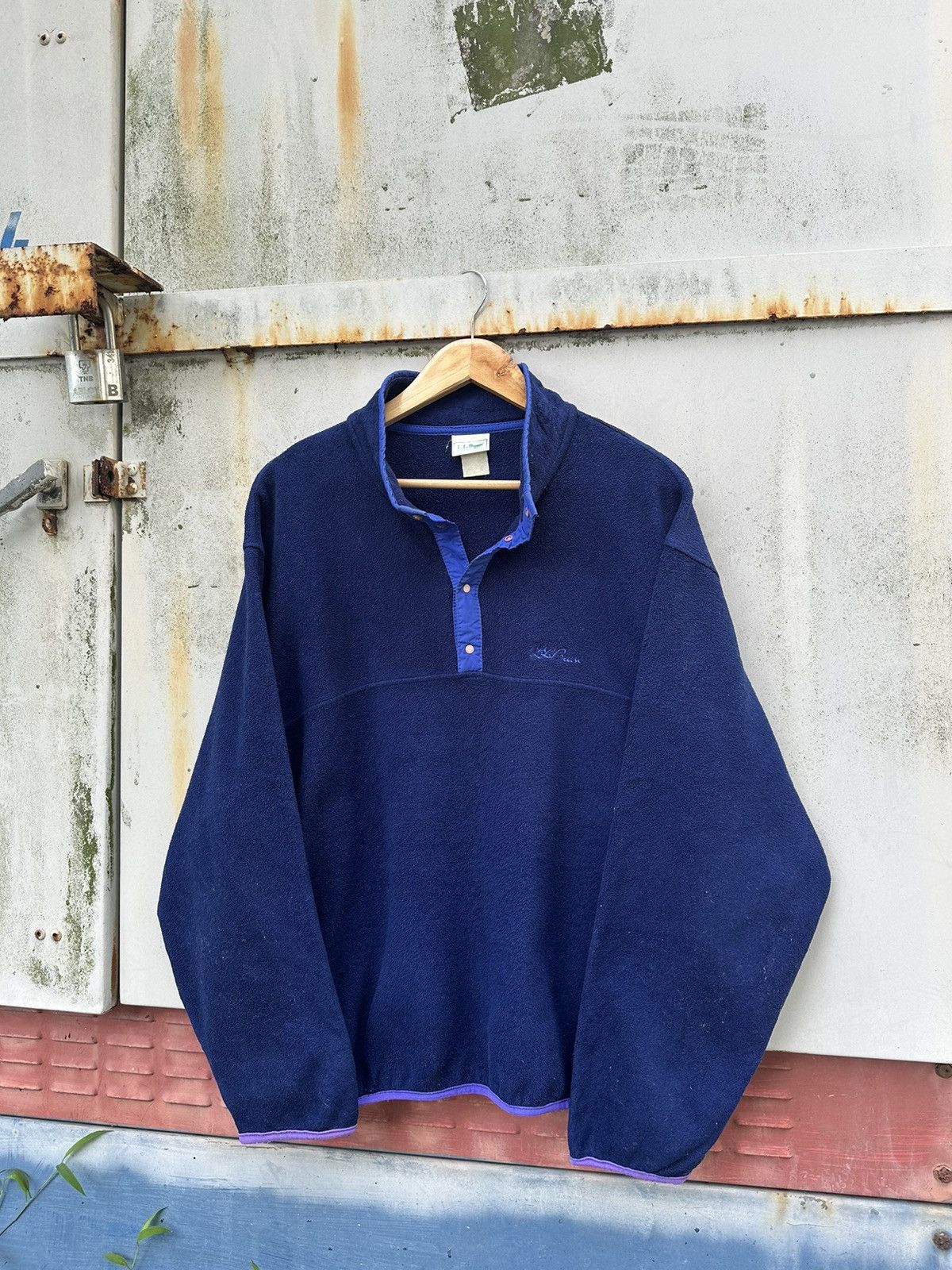 L.L. Bean 👹Vintage LL.Bean Pullover Fleece Jacket Size US M / EU 48-50 / 2 - 1 Thumbnail