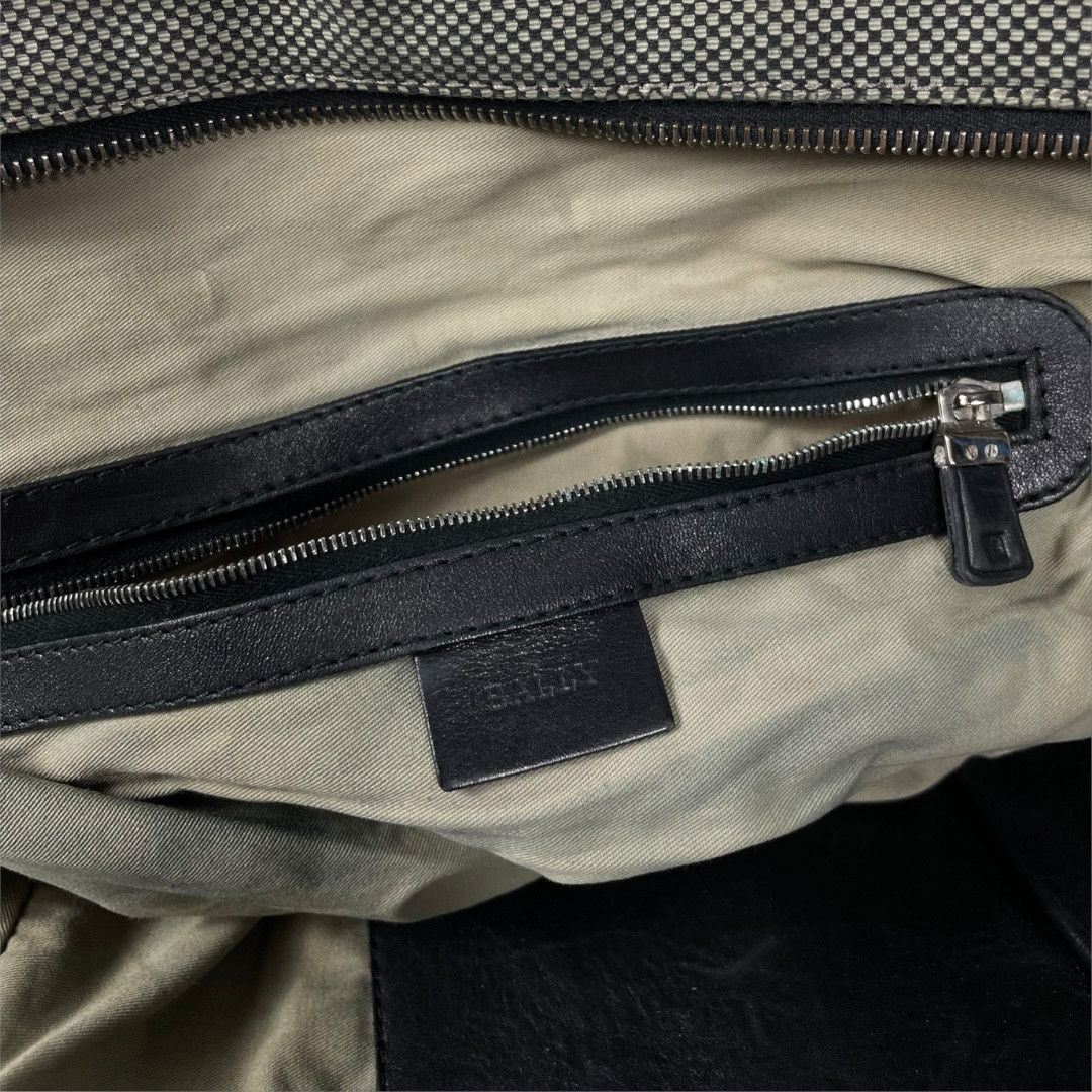 Vintage Bally Checkered Zip Tote Bag Size ONE SIZE - 4 Thumbnail