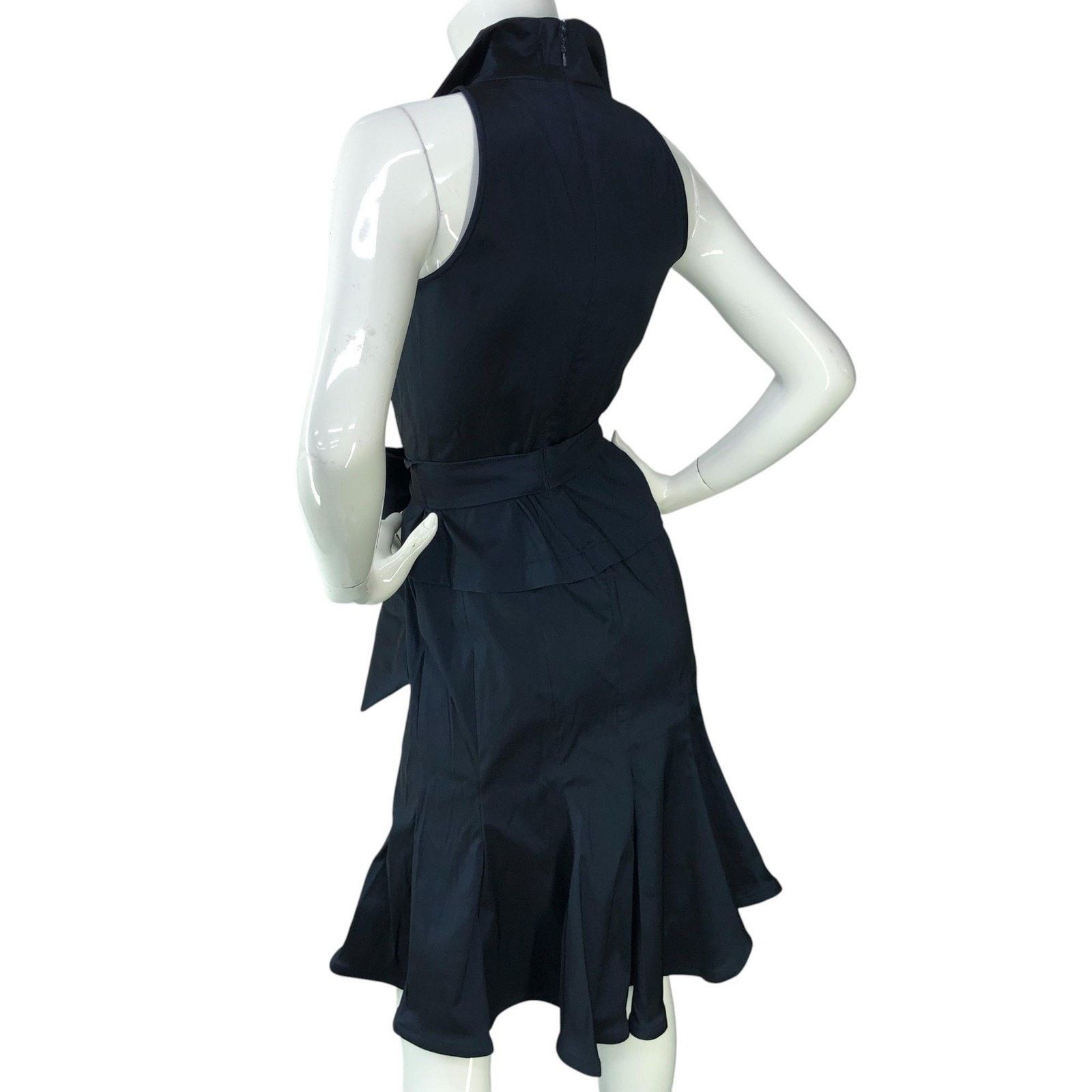 Tadashi Shoji Tadashi Collection Dress 2 Sleeveless Fit & Flare Bow Collar Size XS / US 0-2 / IT 36-38 - 6 Thumbnail