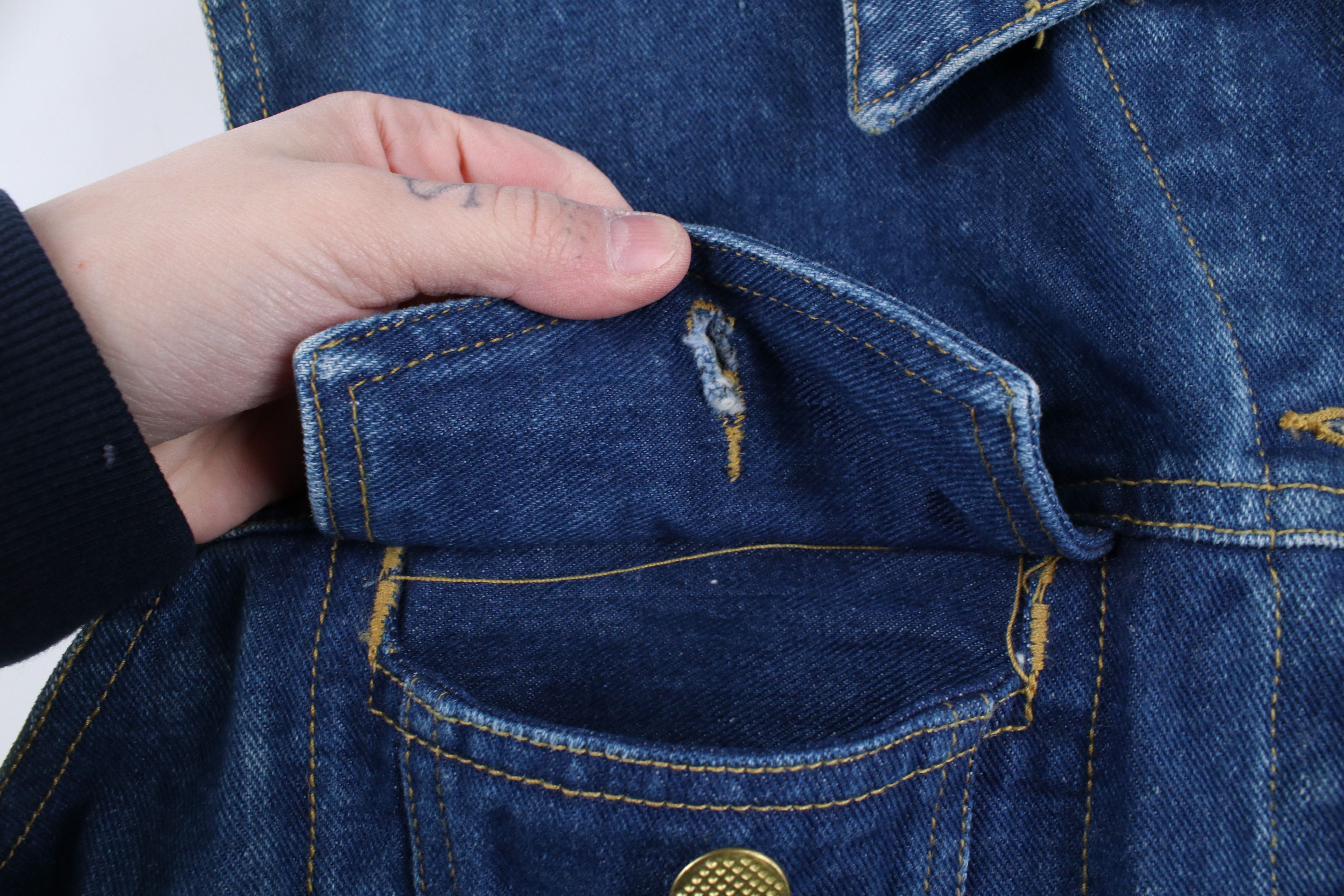 Vintage Deadstock Vintage 90s Streetwear Sleeveless Denim Vest Size L / US 10 / IT 46 - 8 Thumbnail