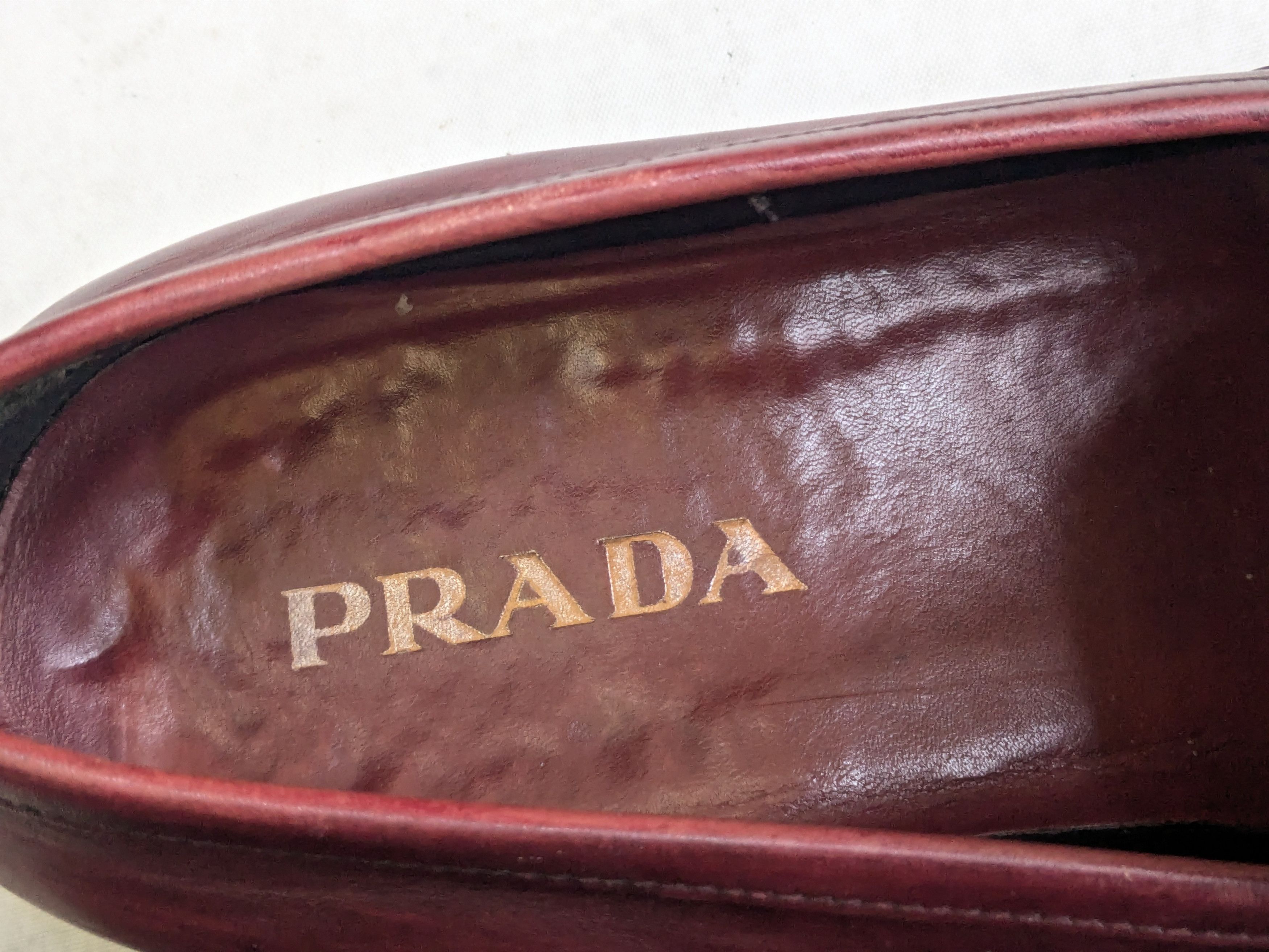 Prada Prada Loafers Red Leather US 10 Slip Ons Size US 10 / EU 43 - 7 Thumbnail