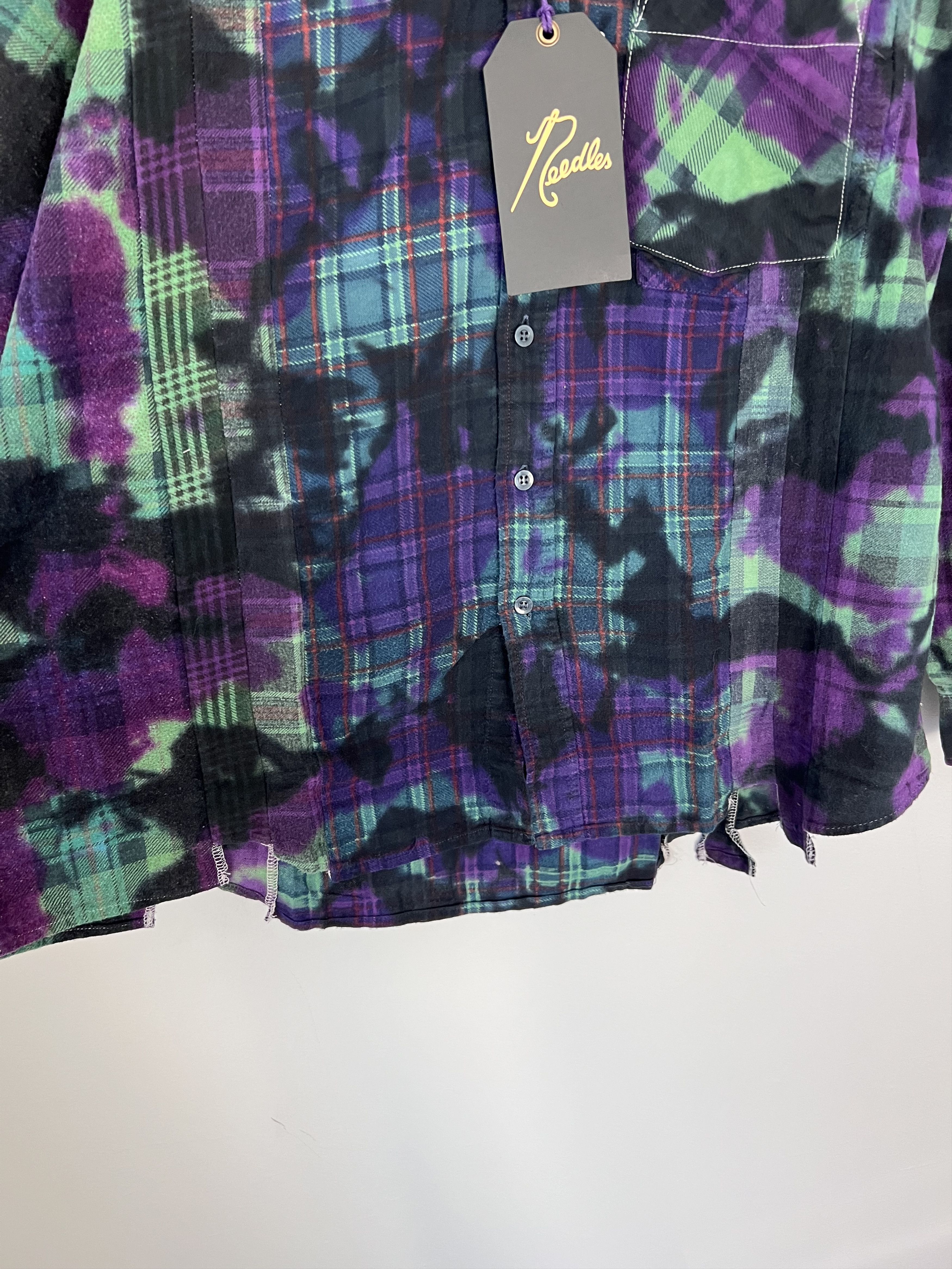 Needles Needles Rebuild 7 Cuts Flannel in Tie Dye Size US M / EU 48-50 / 2 - 4 Thumbnail