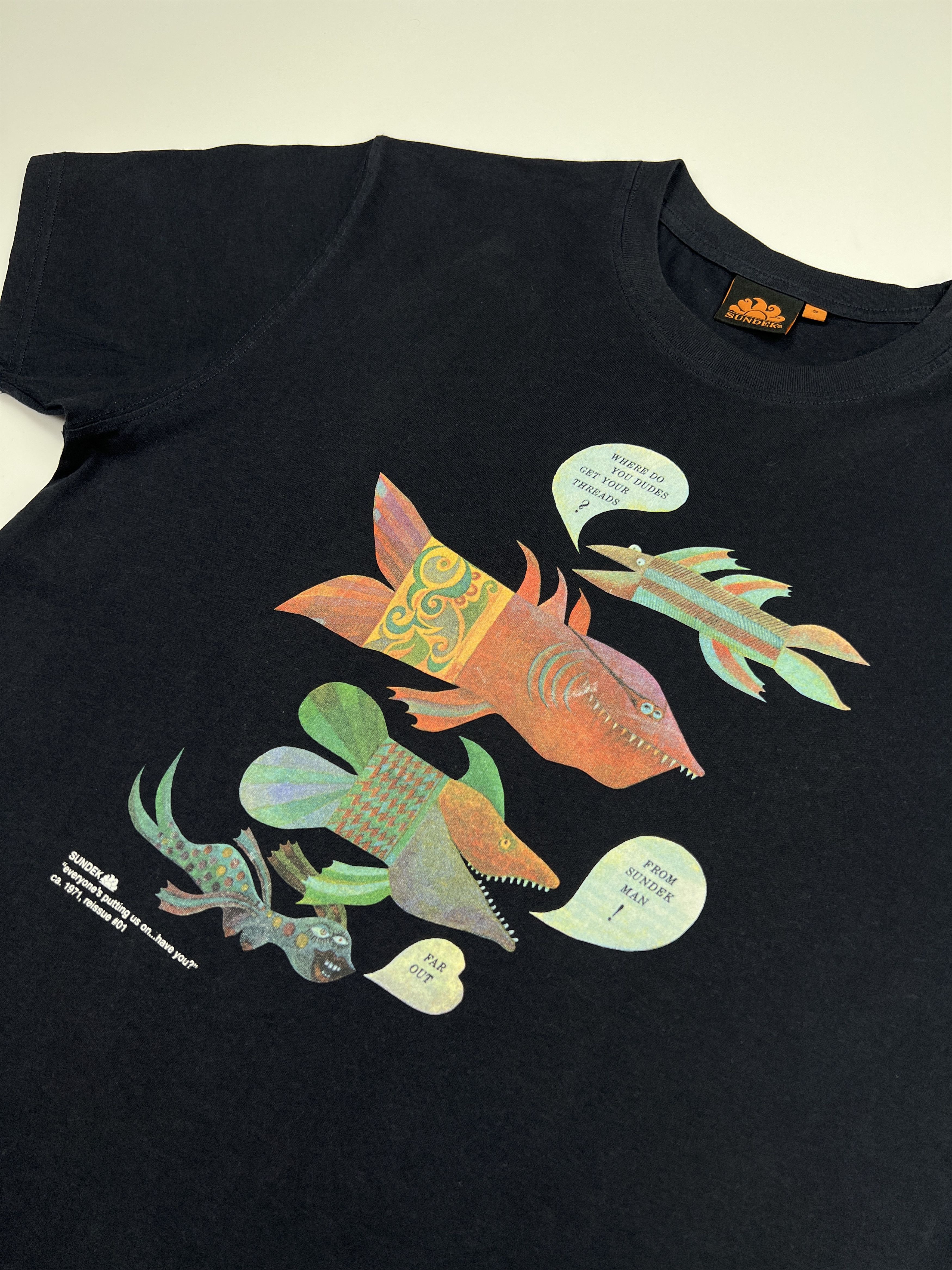 Sundek Sundek Fish Pattern Graphic Tee Navy Color Size US S / EU 44-46 / 1 - 4 Thumbnail