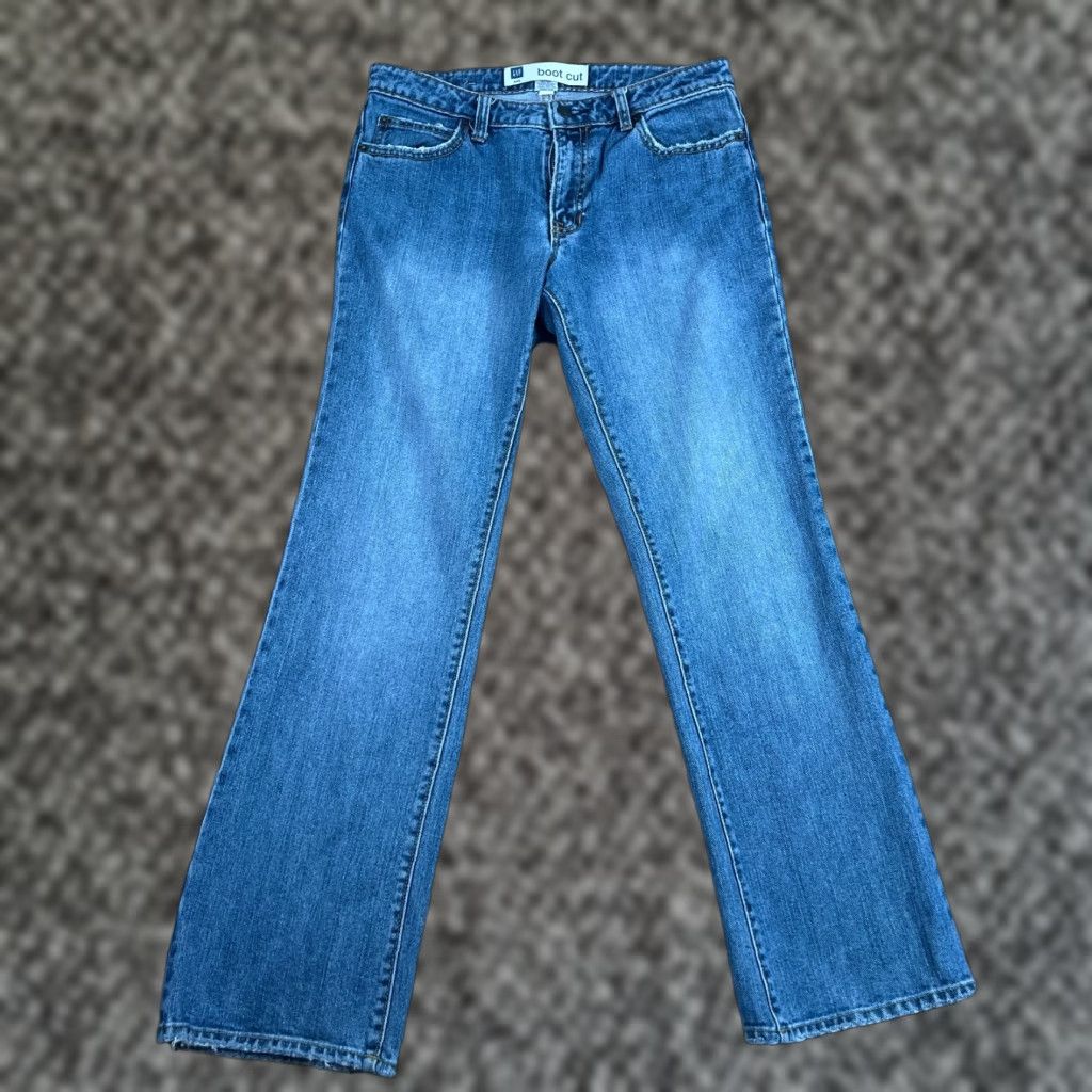 Gap Gap Jeans Bootcut Denim Womens Size 6 Blue Regular 5-Pocket Design Zipper Button Logo Inseam 29in Stretch Pants Casual Vintage (if applicable) Size 28" / US 6 / IT 42 - 1 Thumbnail