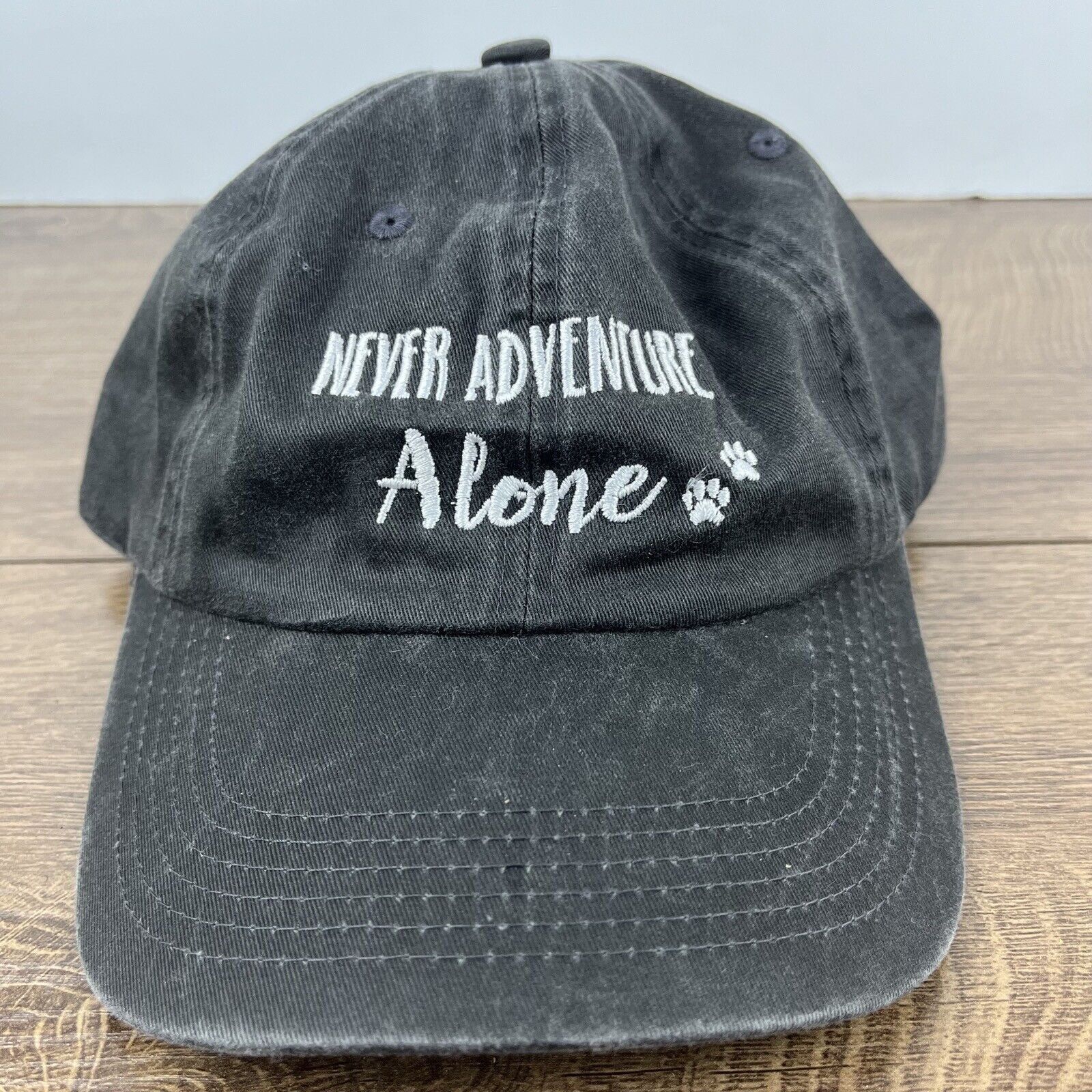 Other Dog Hat Never Adventure Alone Hat Gray Hat Adjustable Hat Gr Size ONE SIZE - 4 Thumbnail