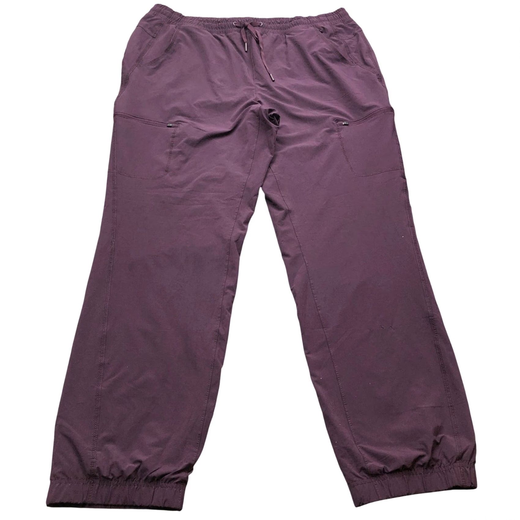 Eddie Bauer Eddie Bauer Sweatpants Womens 16 Purple Fleece Lined Pockets Drawstring Straight Modern Casual Pants Size 38" / US 16 / IT 52 - 2 Thumbnail