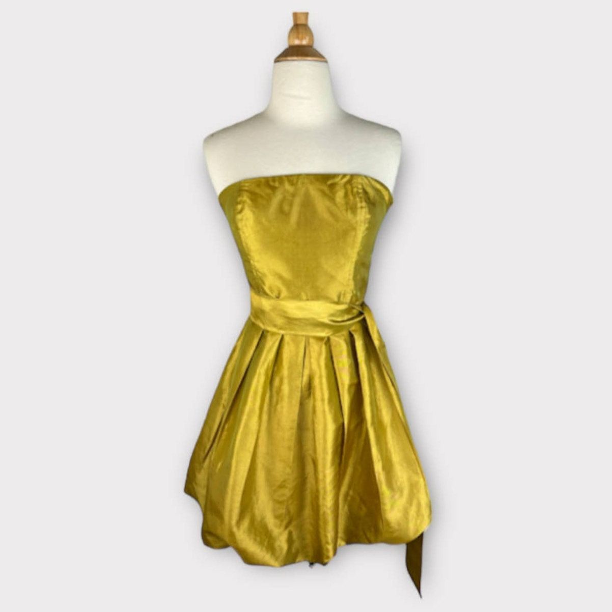 Forever 21 Forever 21 | Strapless Bubble Mini Dress | Iridescent Gold Size S / US 4 / IT 40 - 5 Thumbnail