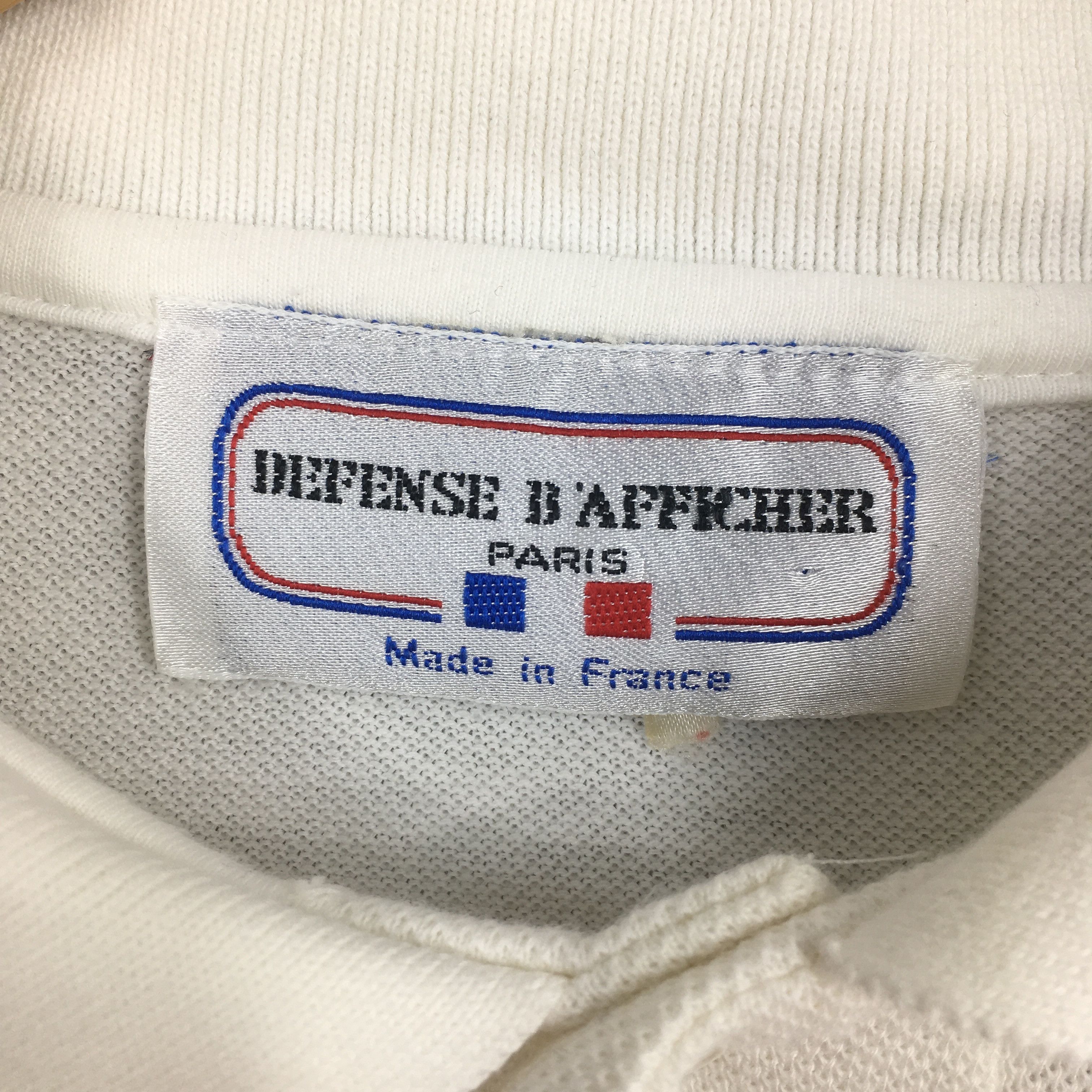 Designer × Vintage Vintage 90's Défense D'afficher Paris Polos Shirt Medium Size US M / EU 48-50 / 2 - 5 Thumbnail