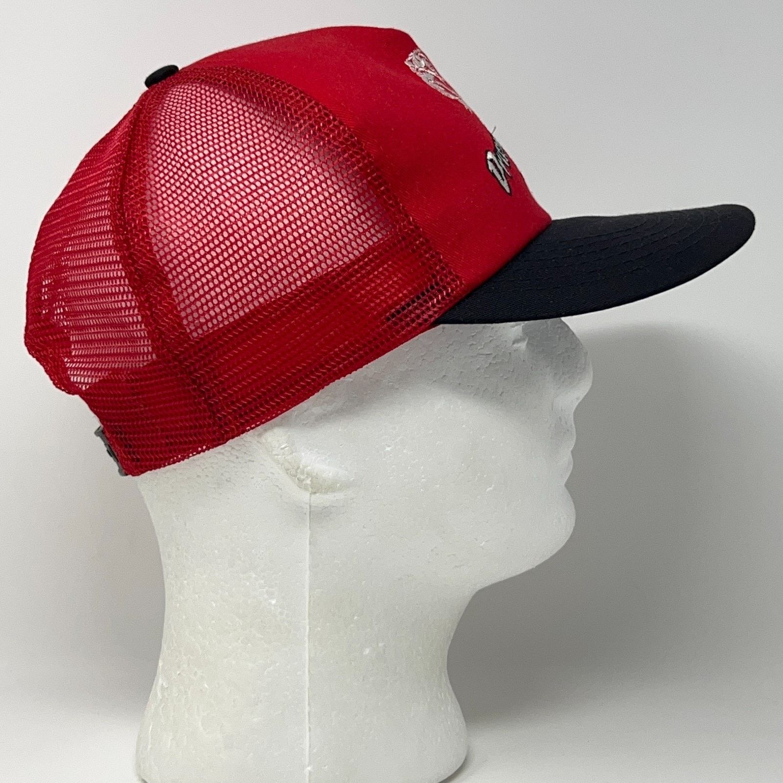 Vintage Vintage 90s Drummond American Trucker Hat Baseball Cap Red Size ONE SIZE - 7 Thumbnail