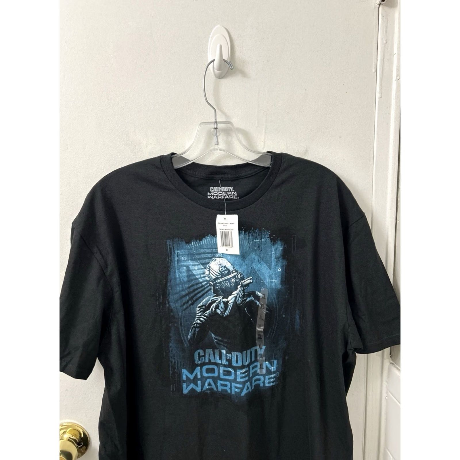 Vintage Call of Duty Modern Warfare Shirt Mens XL Black Night Sight Licensed Promo NWT Size US XL / EU 56 / 4 - 2 Thumbnail