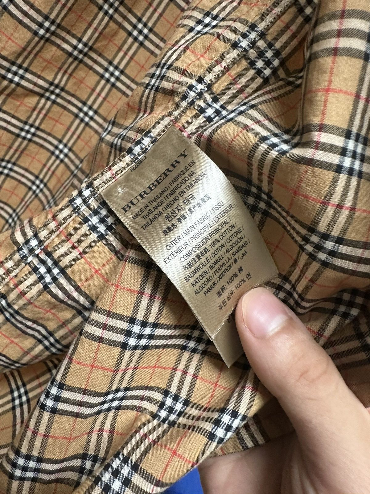 Burberry Classic Burberry Checked Button Down Polo Size US S / EU 44-46 / 1 - 3 Thumbnail
