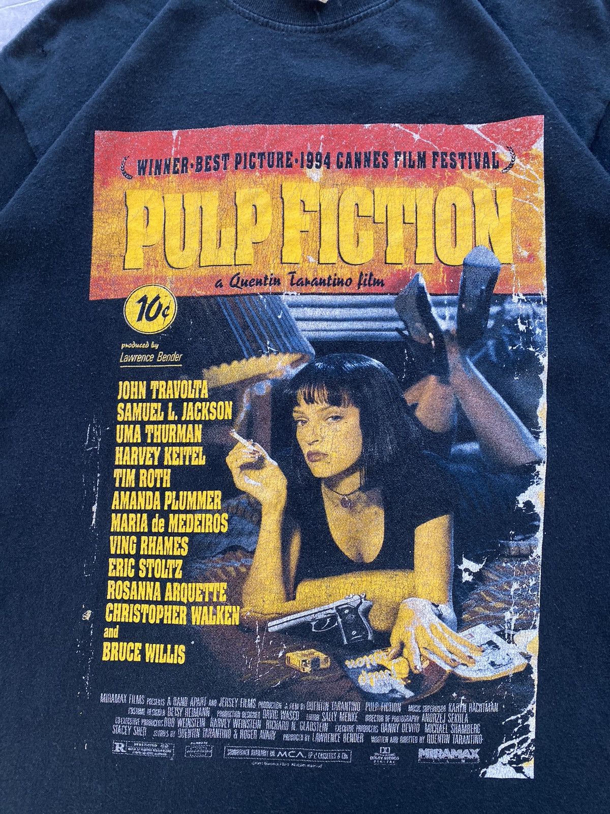 Vintage Vintage 1994 Pulp Fiction x Winterland Productions T-shirt Size US M / EU 48-50 / 2 - 5 Thumbnail