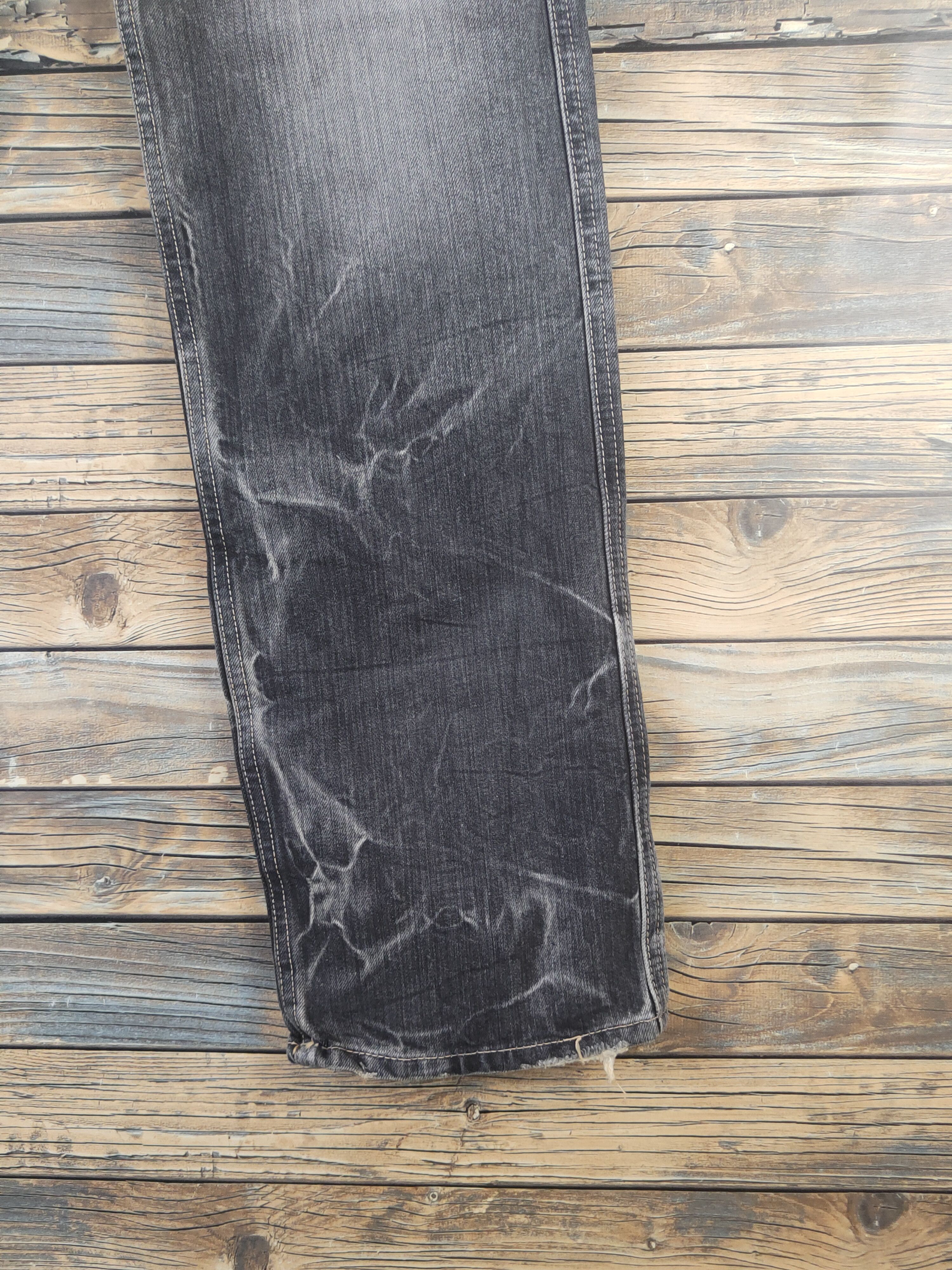 Eternal DL Eternal Black Distressed Ripped Jeans #1930 Size US 33 - 6 Thumbnail