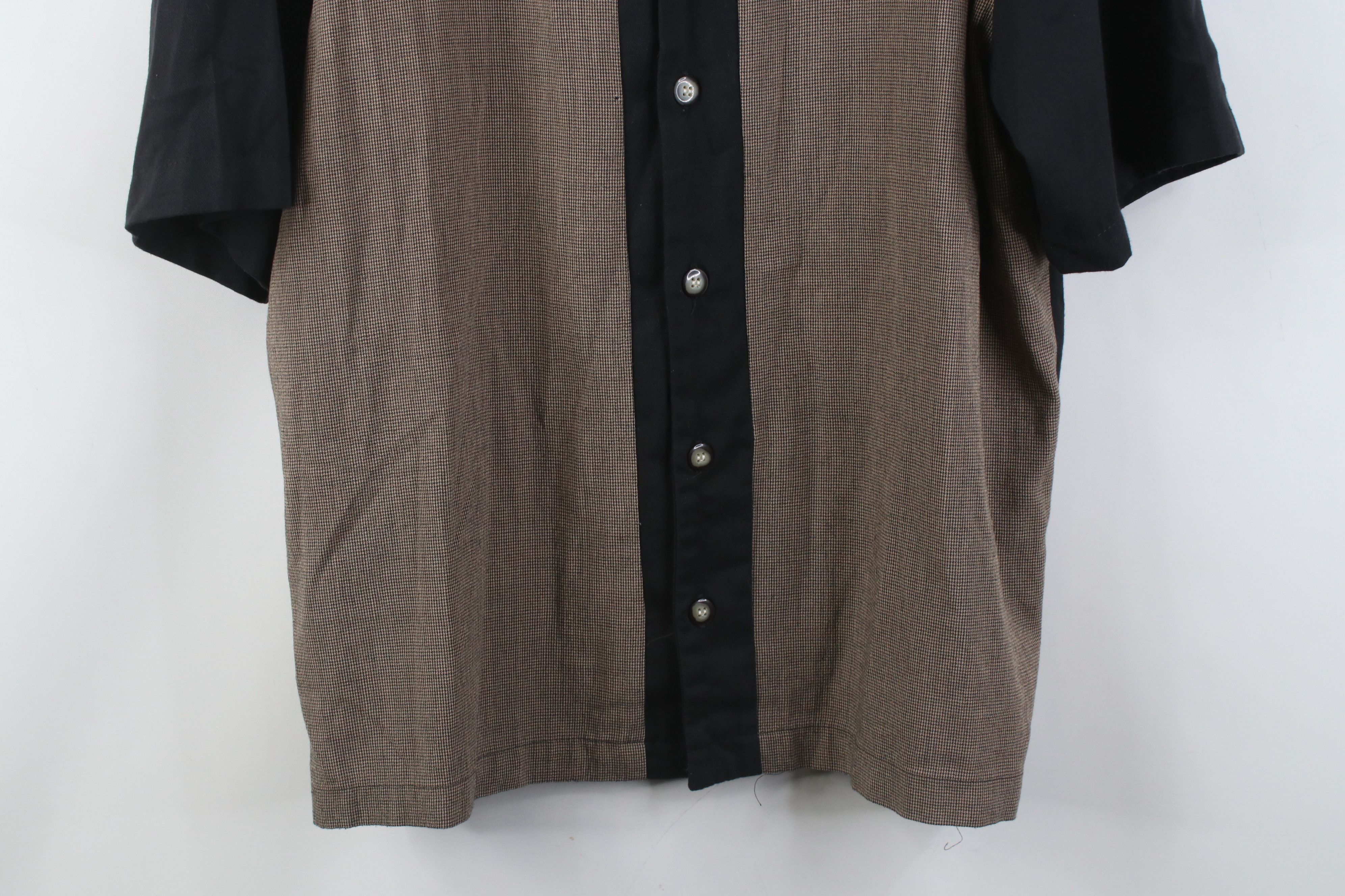 Vintage Vintage 90s Rockabilly Blend Houndstooth Button Shirt USA Size US L / EU 52-54 / 3 - 3 Thumbnail