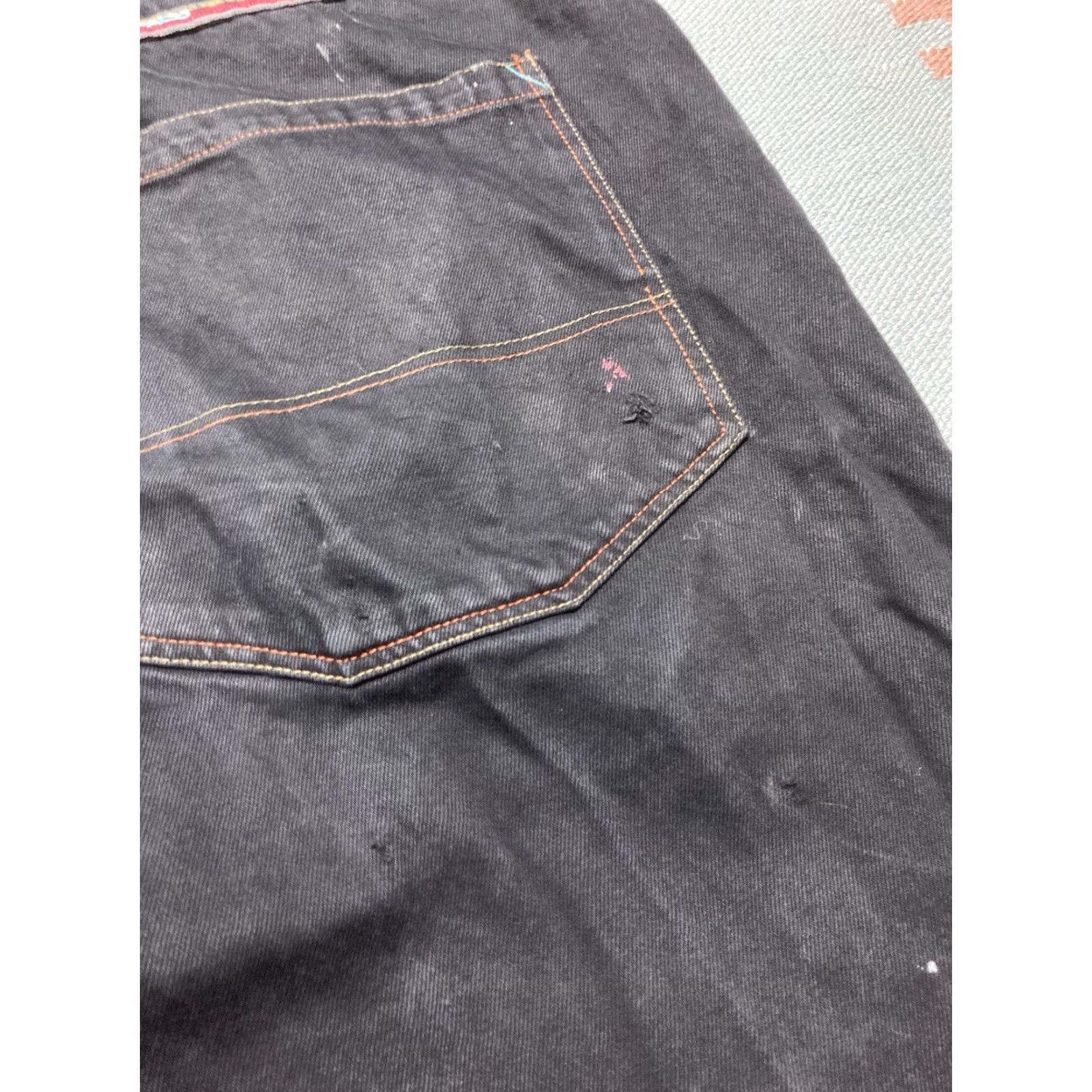 Vintage VINTAGE PACO Jeans Wide-Leg 50x33 Black Mens Size US 34 / EU 50 - 4 Thumbnail