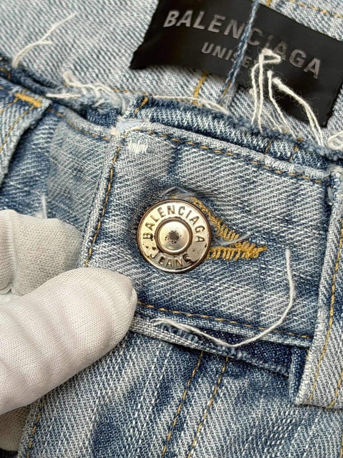 Balenciaga Balenciaga Low Waist Reworked WaistBand Denim Pants Size US 28 / EU 44 - 8 Thumbnail
