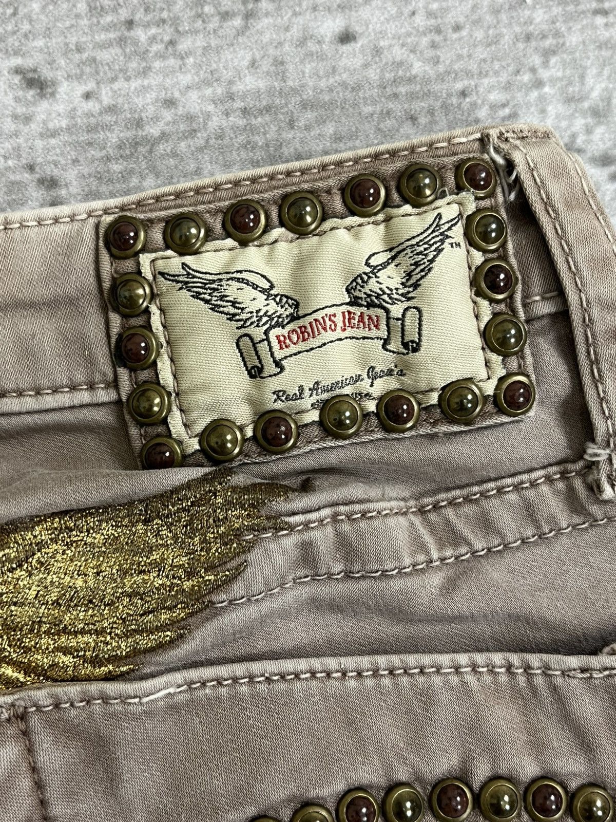 Robins Jeans Robins Jean Wings Studded Jeans Size 23" - 7 Thumbnail