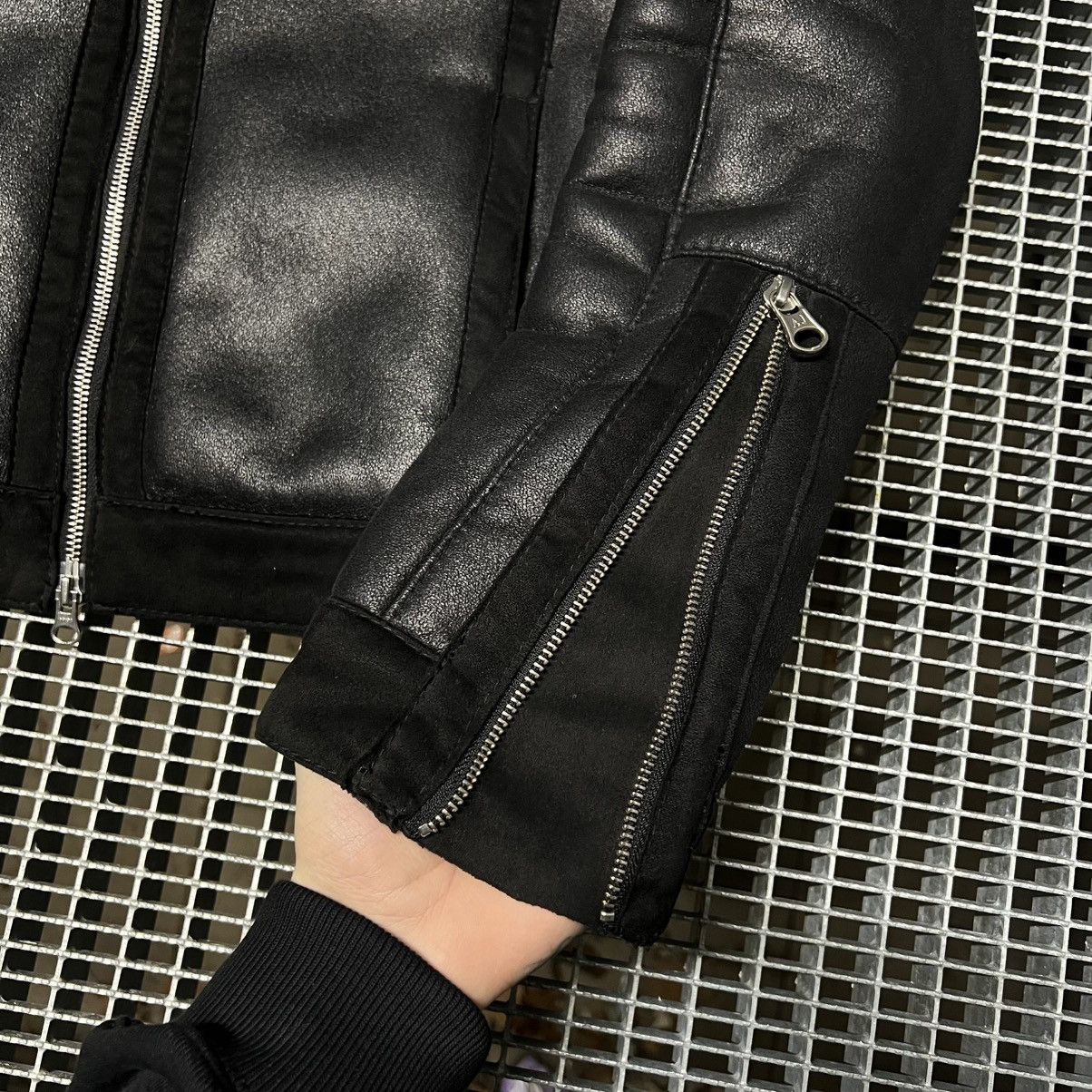 Armani Armani Jeans Shearling Leather Jacket Japan Style 🔥🔥🔥SlimFit Size US S / EU 44-46 / 1 - 9 Thumbnail