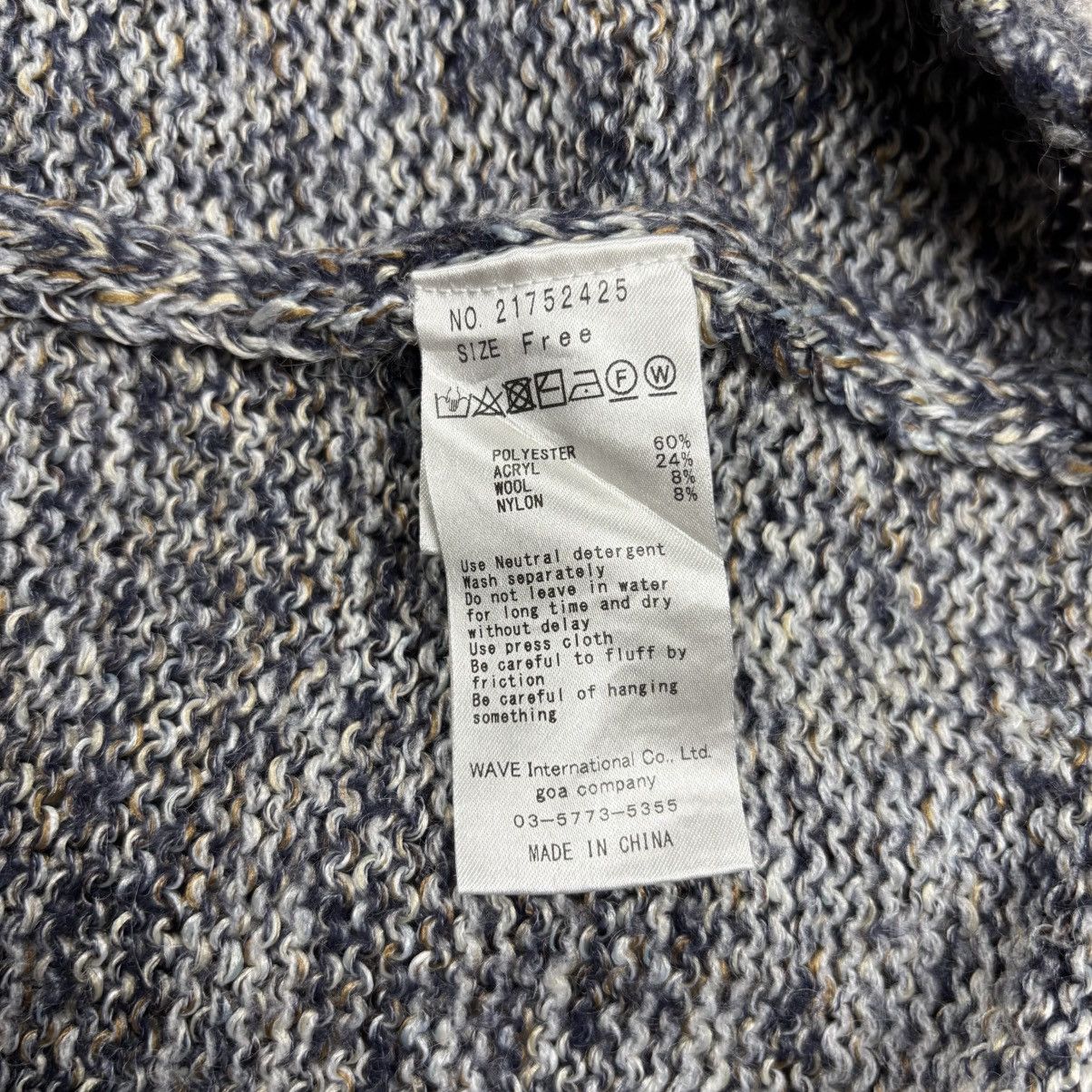 GOA 2000s GOA Apocalypse Style Big V Neck Chunk Knitted Sweater Size US M / EU 48-50 / 2 - 8 Thumbnail