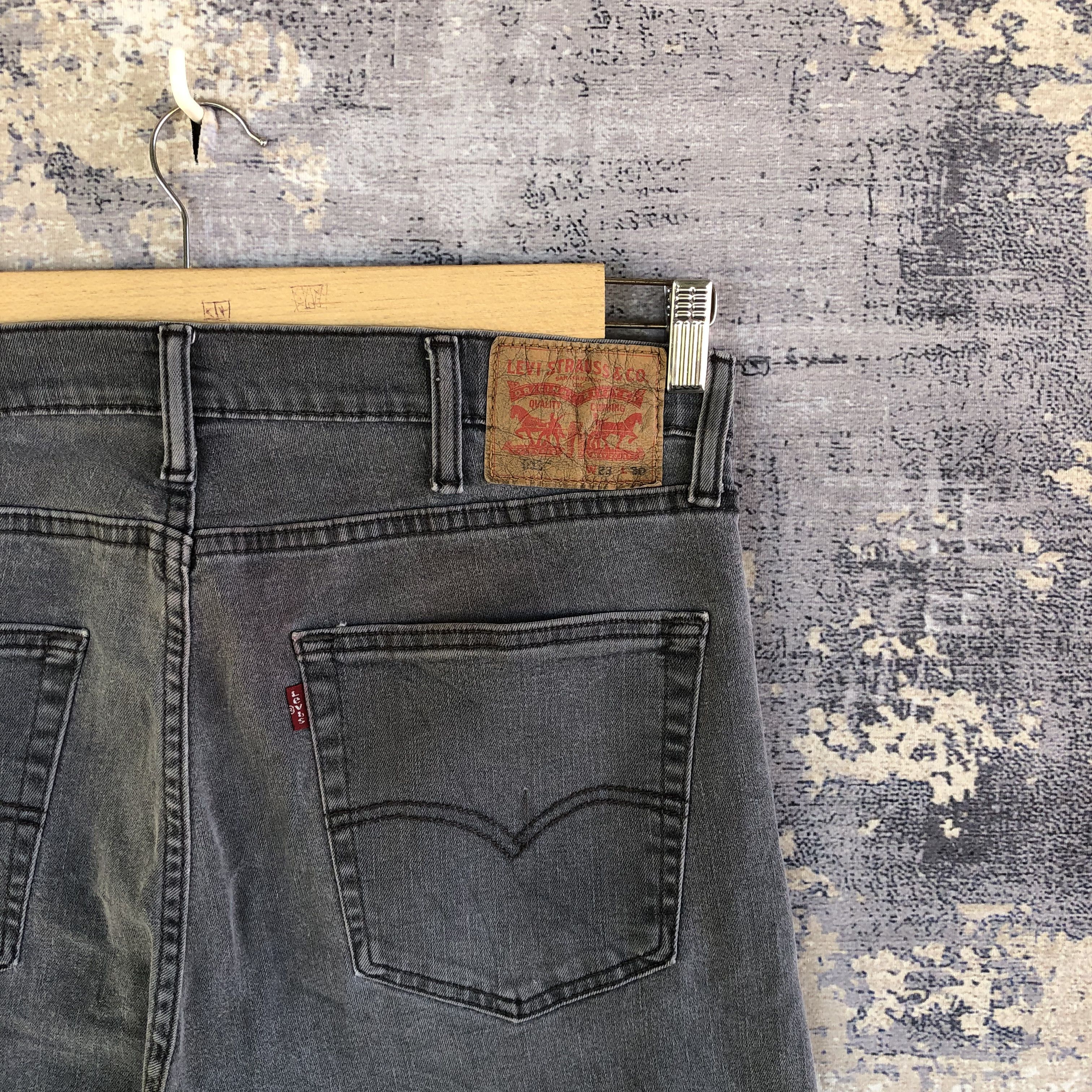 Levi's Vintage Y2K Levis 511 Ash Gray Jeans Levis Super Black Denim Size US 30 / EU 46 - 5 Thumbnail