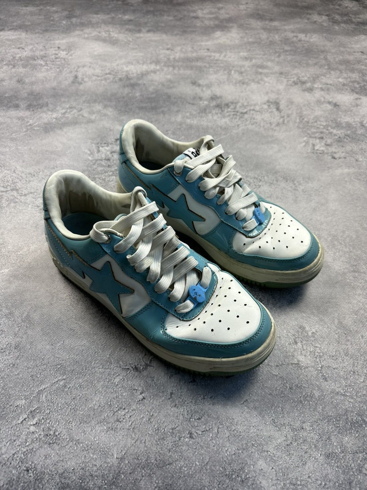 Bape A Bathing Ape Bape Sta Blue White Sneakers size 8.5 Size US 8.5 / EU 41-42 - 2 Thumbnail
