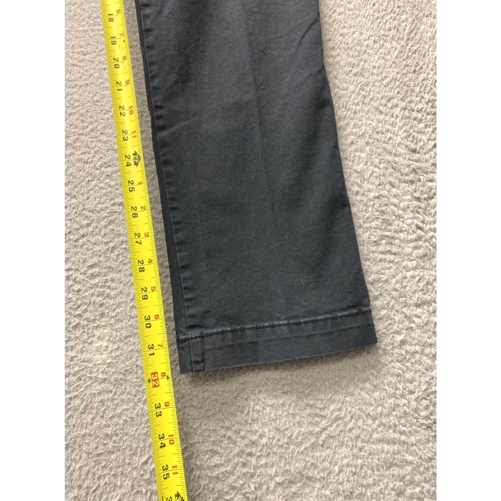 Gap GAP Pants Mens 30x32 Slim Chino Straight Leg Faded Black Stretch 5-Pocket Logo Zipper Button Casual Workwear Travel Adult Mens Size US 30 / EU 46 - 5 Thumbnail