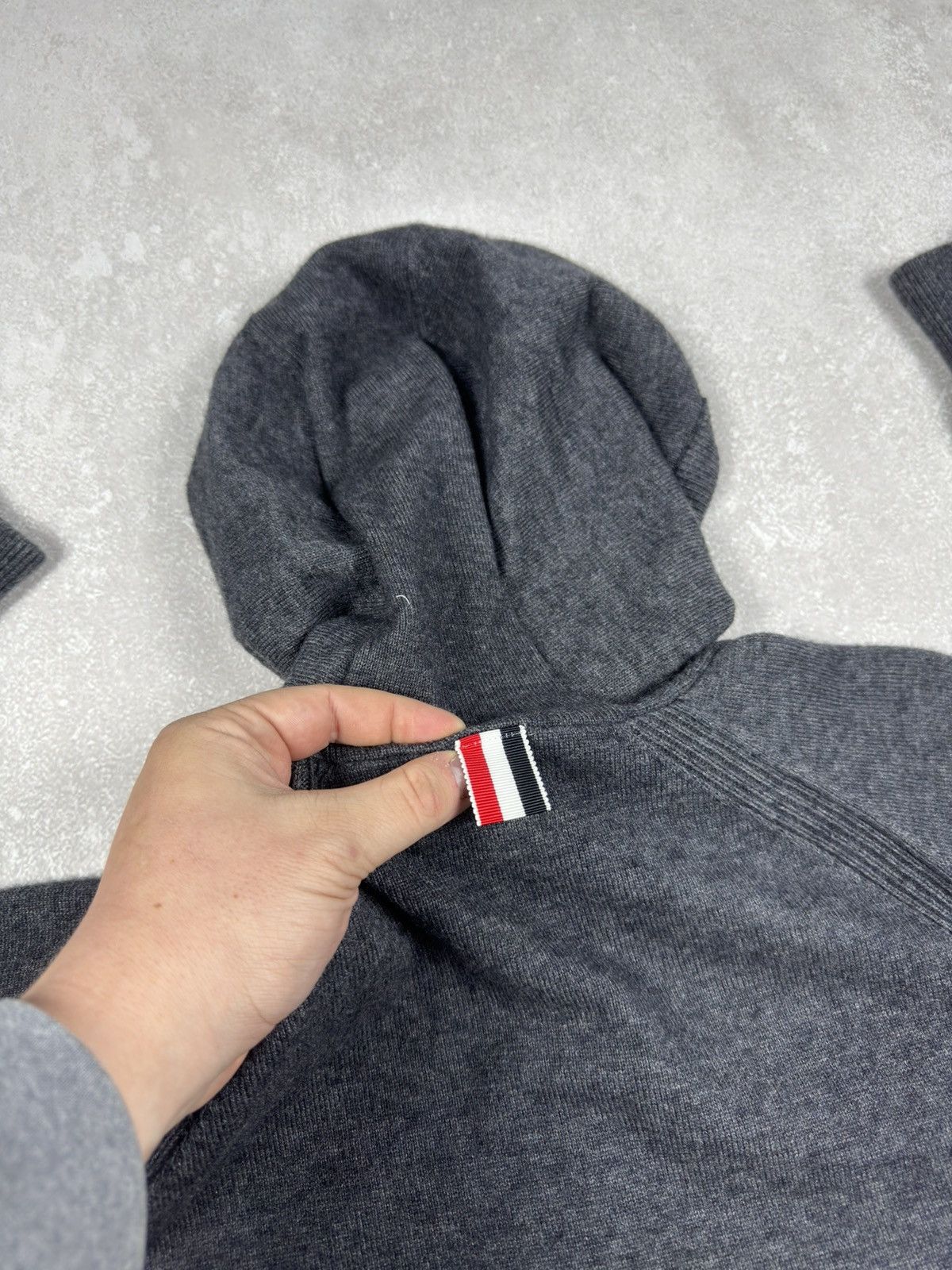 Thom Browne Thom Browne Wool Gray Zip Hoodie Classic Japan Pullover Size US L / EU 52-54 / 3 - 15 Thumbnail
