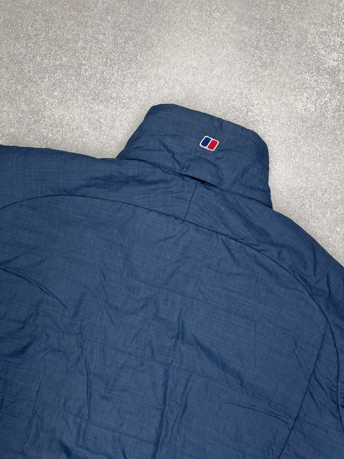 Mens Berghaus Nylon Puffer Jacket Blue Outdoor Gorpcore